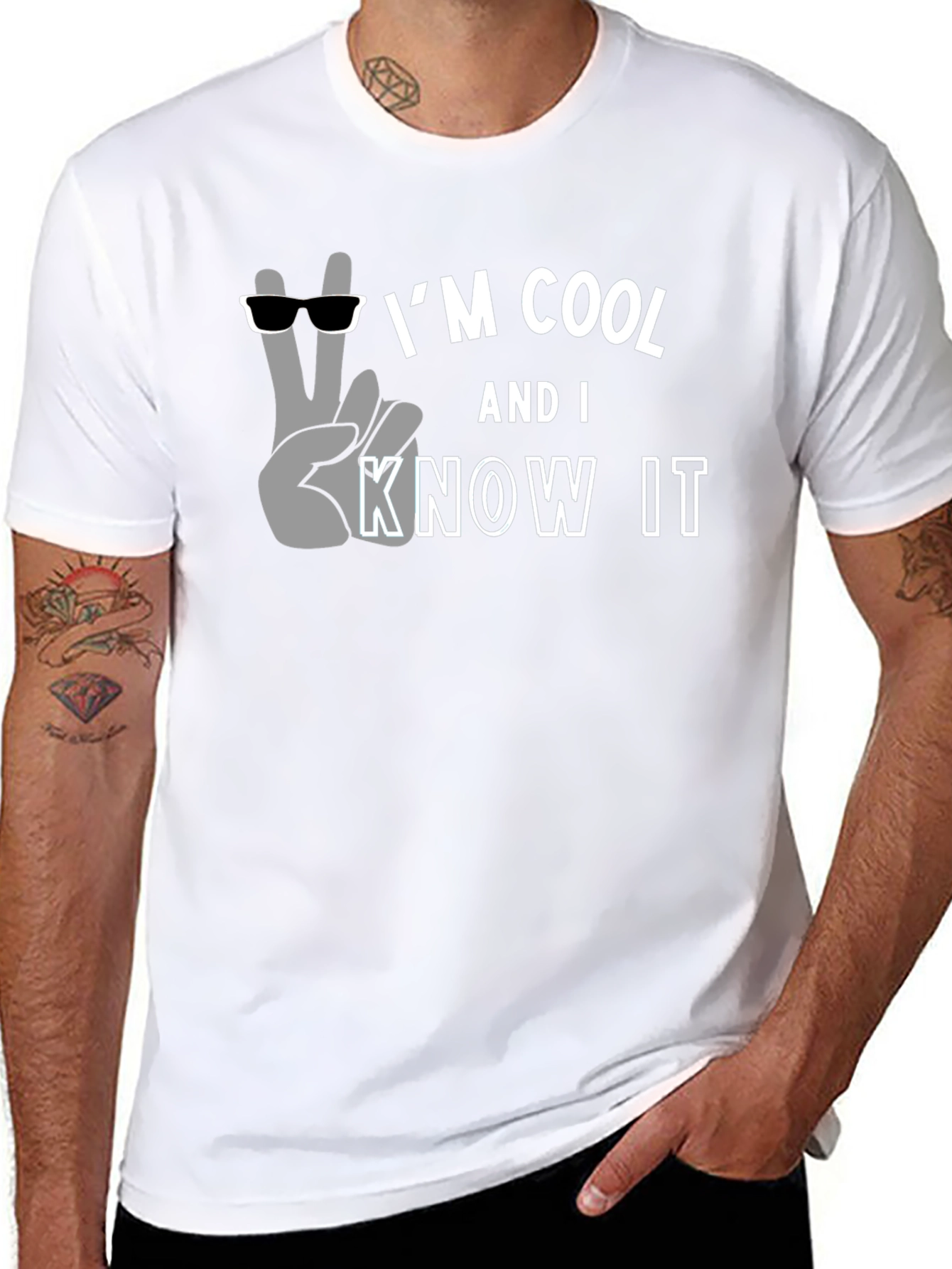 Im Cool And I Know It - Black T-Shirt