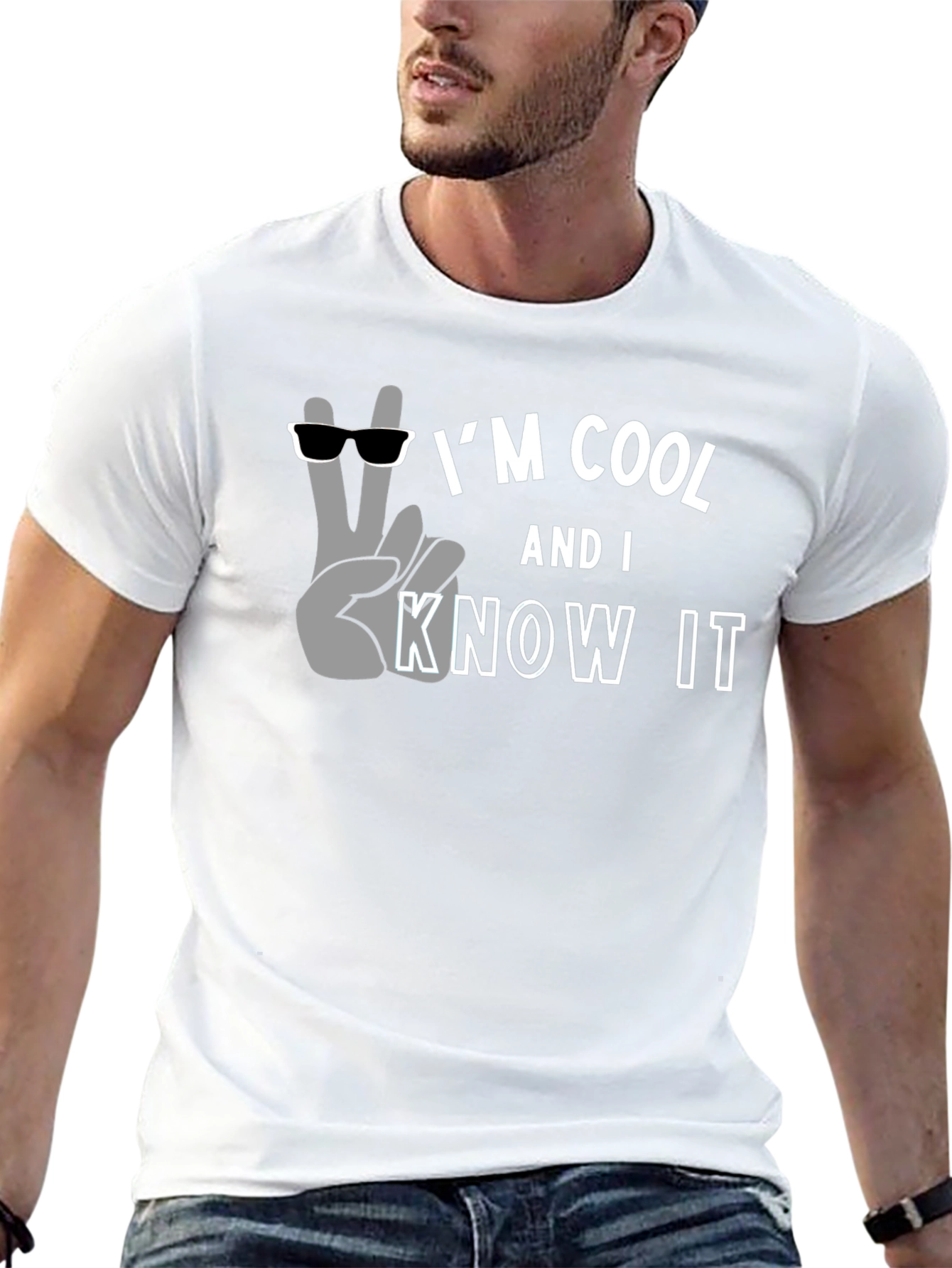 Im Cool And I Know It - Black T-Shirt