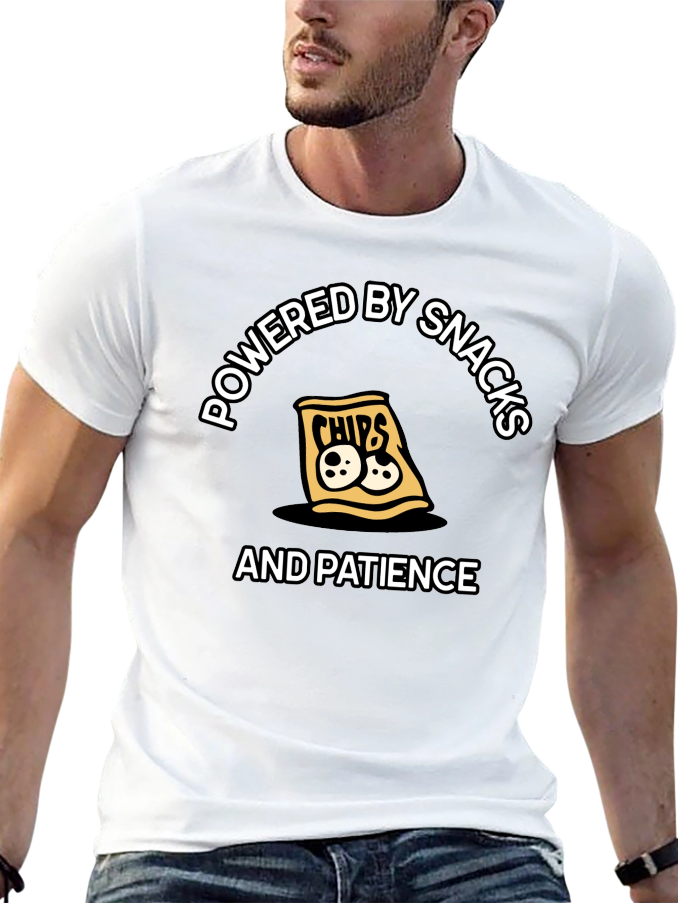 Powered by Snacks & Patience T-Shirt