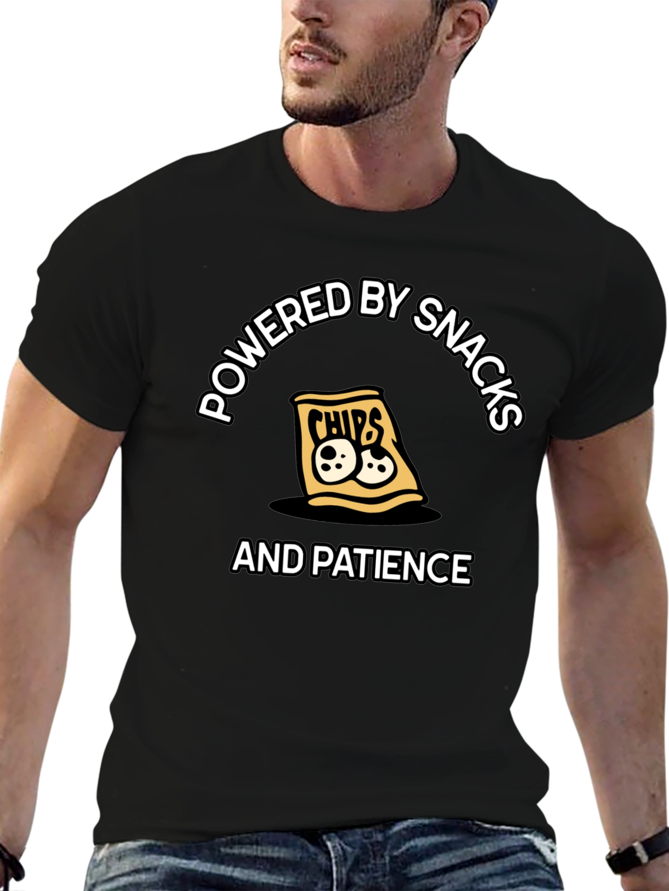 Powered by Snacks & Patience T-Shirt
