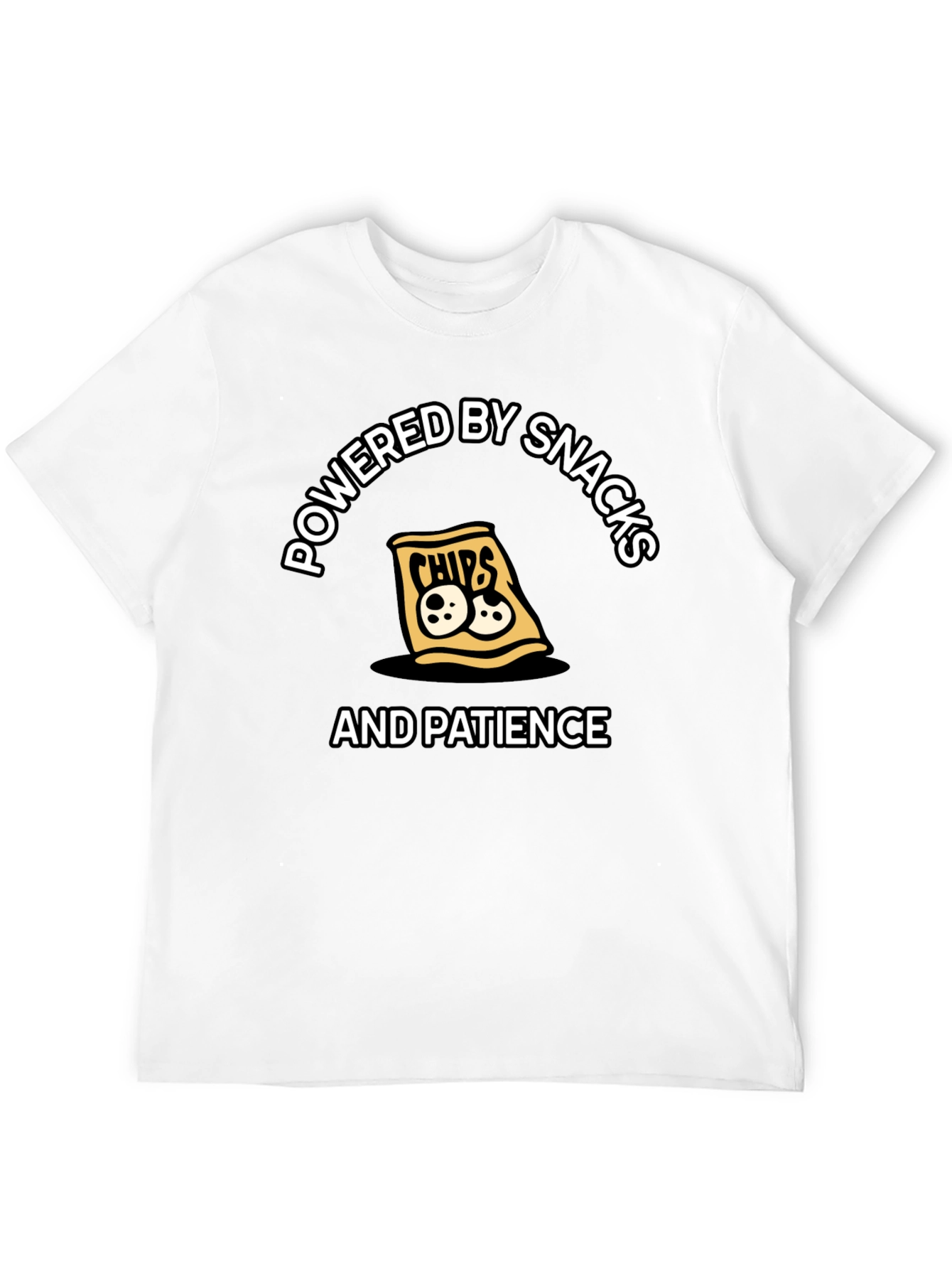 Powered by Snacks & Patience T-Shirt