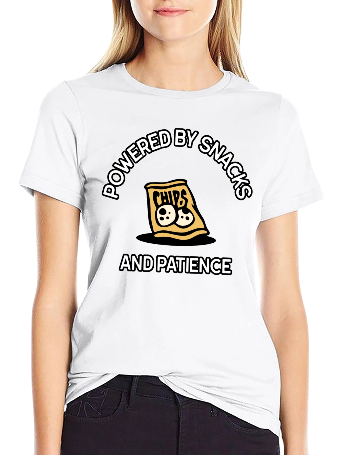 Powered by Snacks & Patience T-Shirt