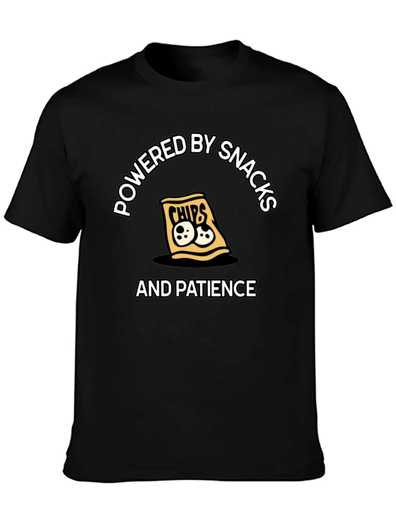 Powered by Snacks & Patience T-Shirt