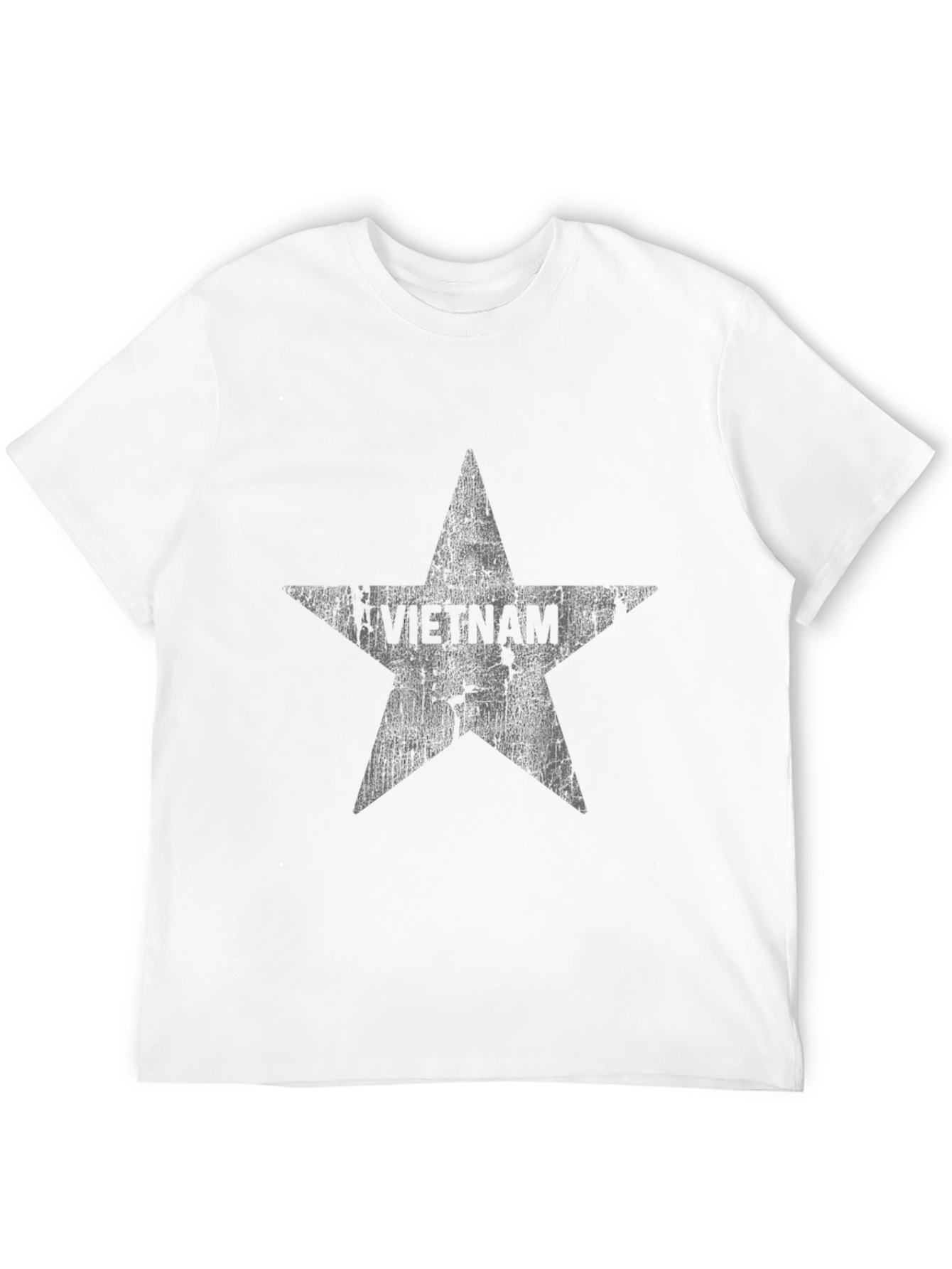 Distressed Star Graphic Black T-Shirt