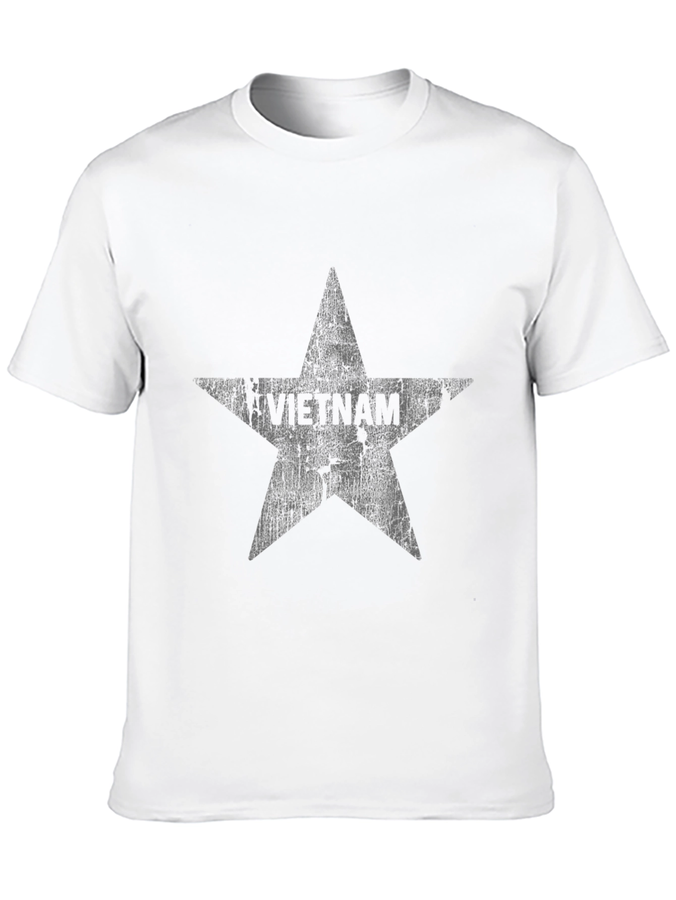 Distressed Star Graphic Black T-Shirt