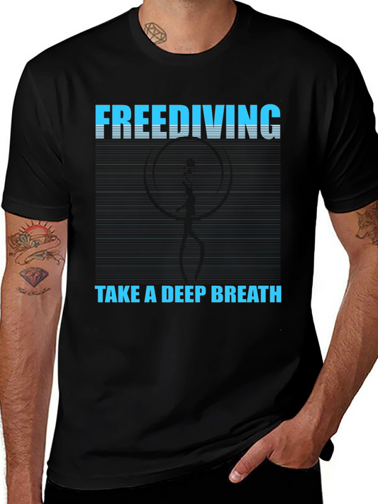 Freediving Take a Deep Breath Graphic T-Shirt