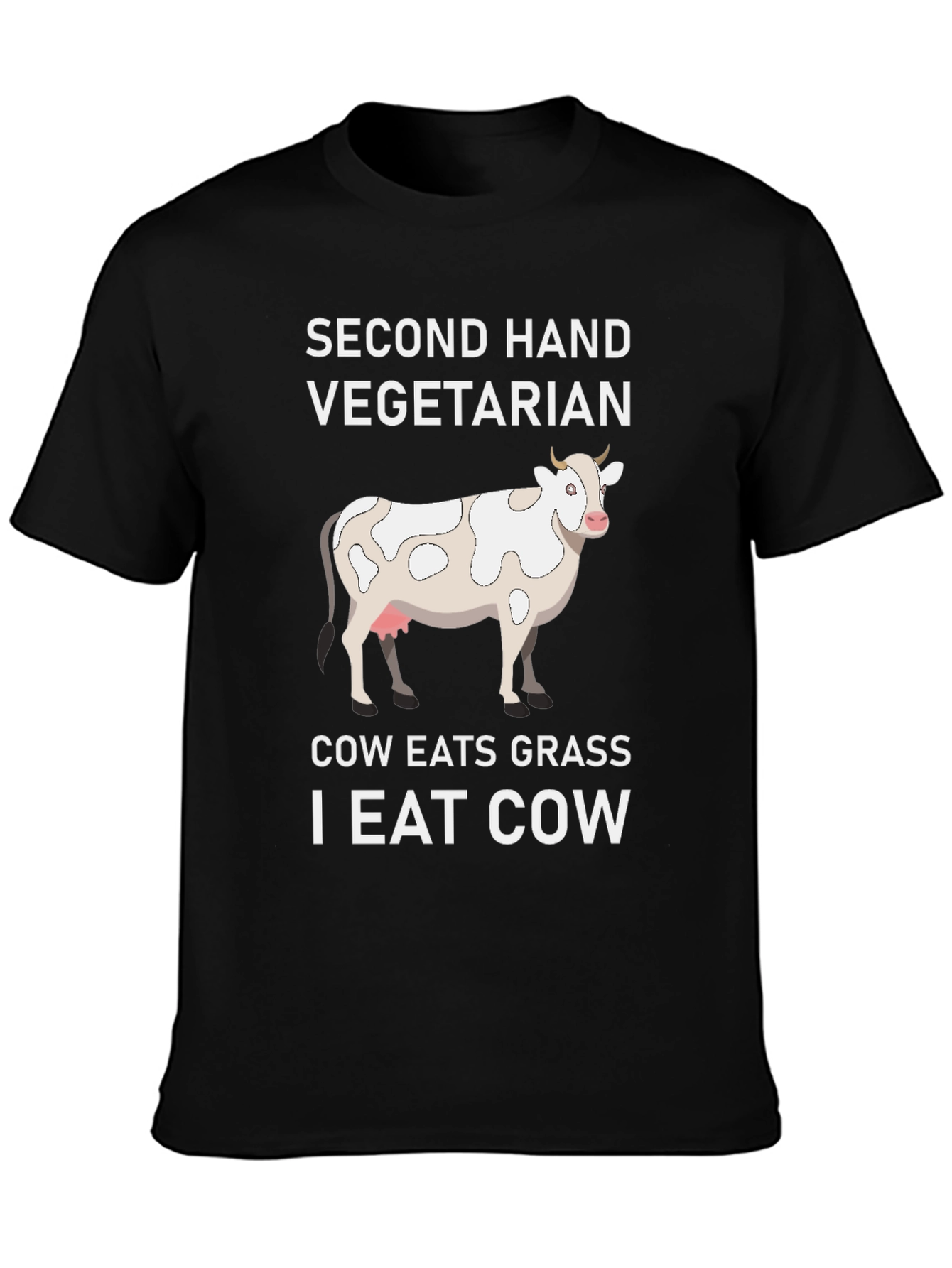 Second Hand Vegetarian Cow Graphic Tee