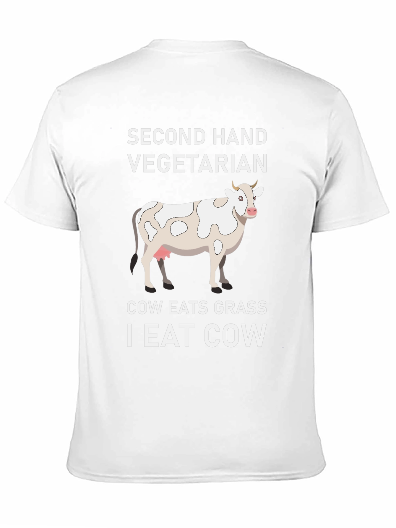 Second Hand Vegetarian Cow Graphic Tee