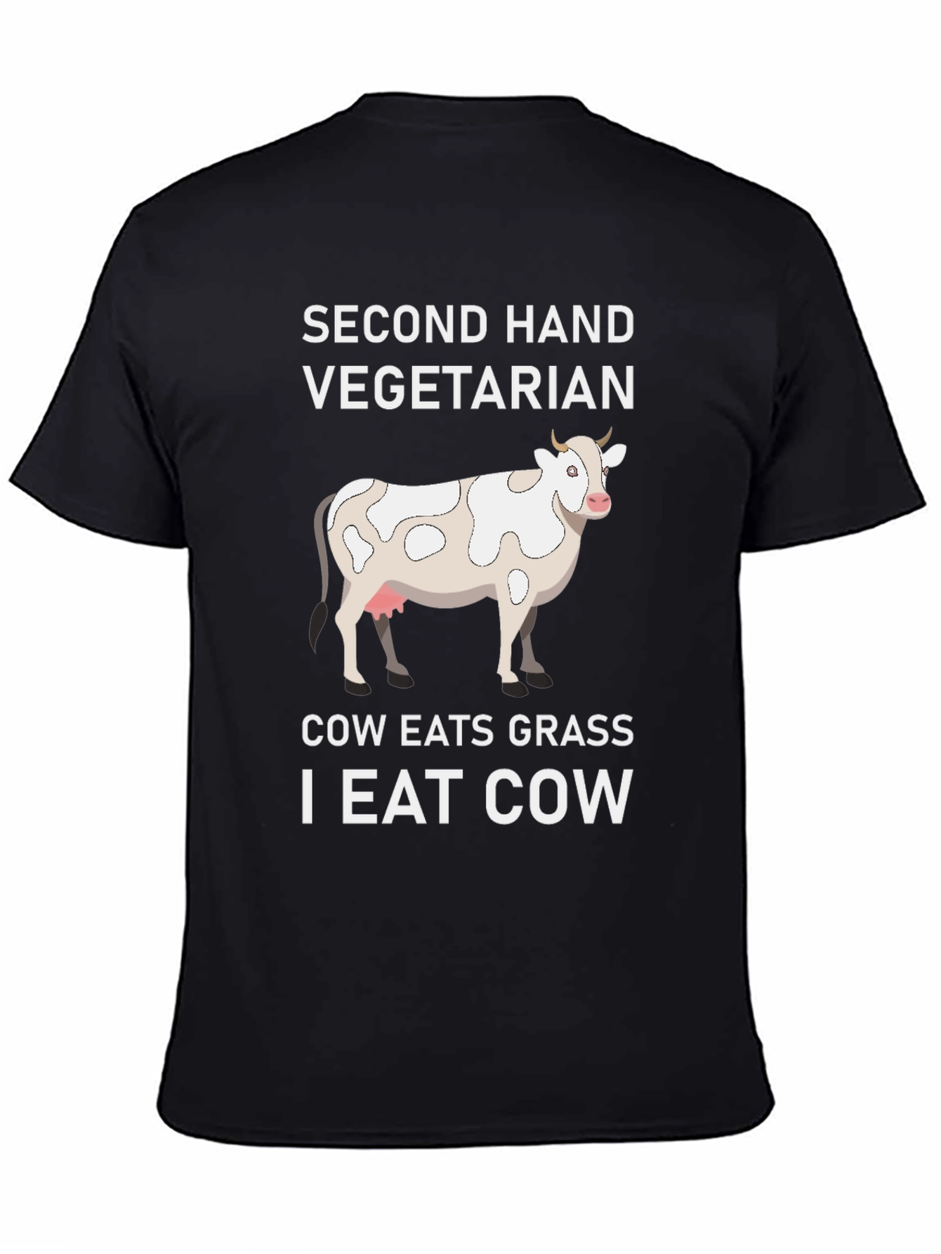 Second Hand Vegetarian Cow Graphic Tee