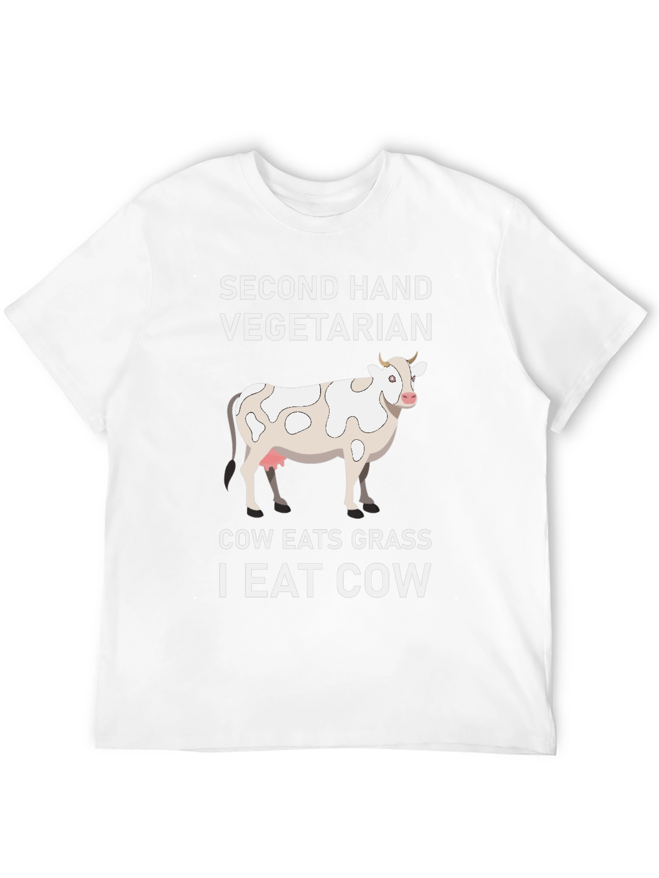 Second Hand Vegetarian Cow Graphic Tee