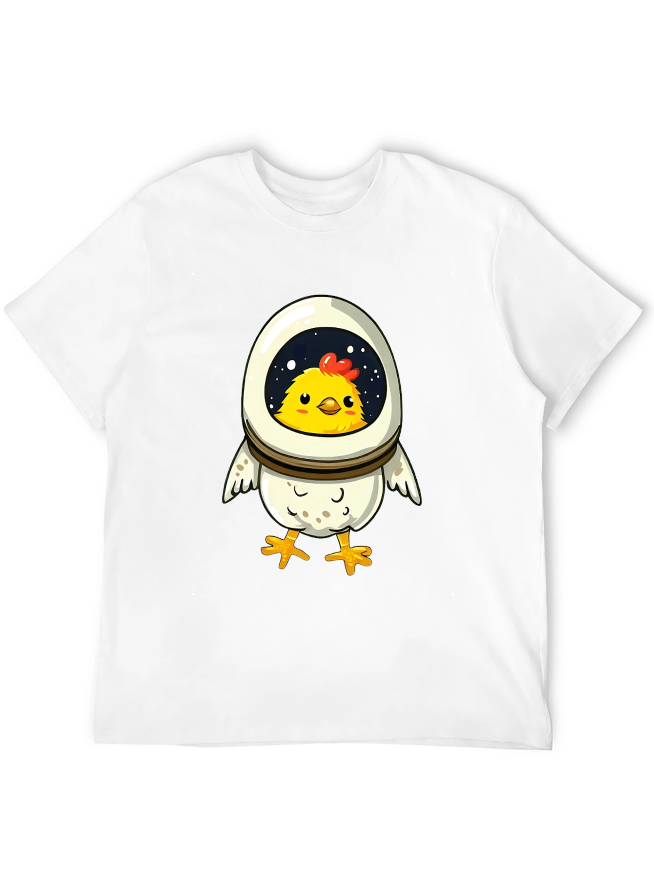Astronaut Chicken T-Shirt - Fun Space Design