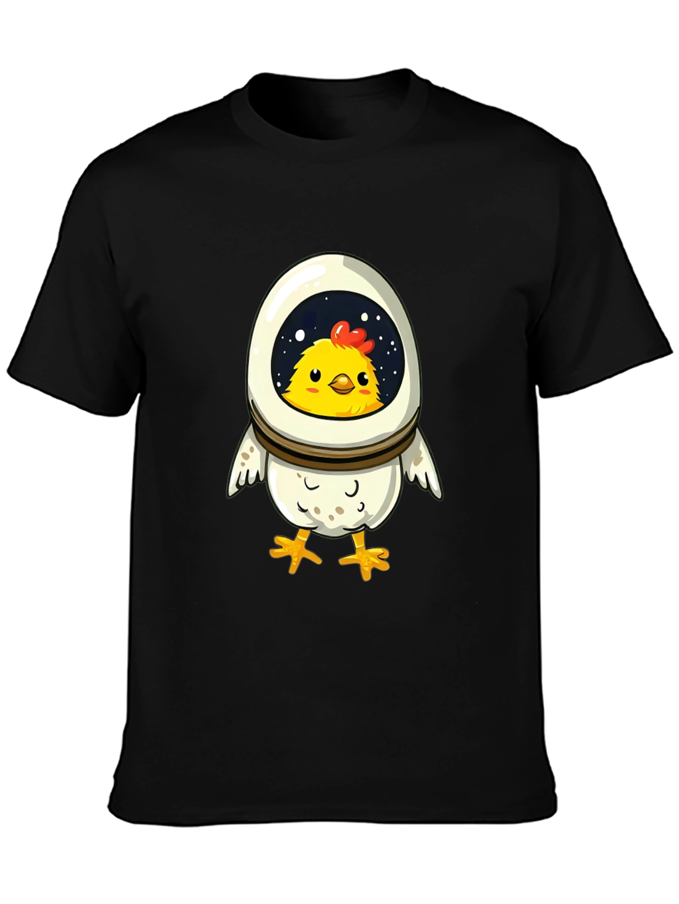 Astronaut Chicken T-Shirt - Fun Space Design