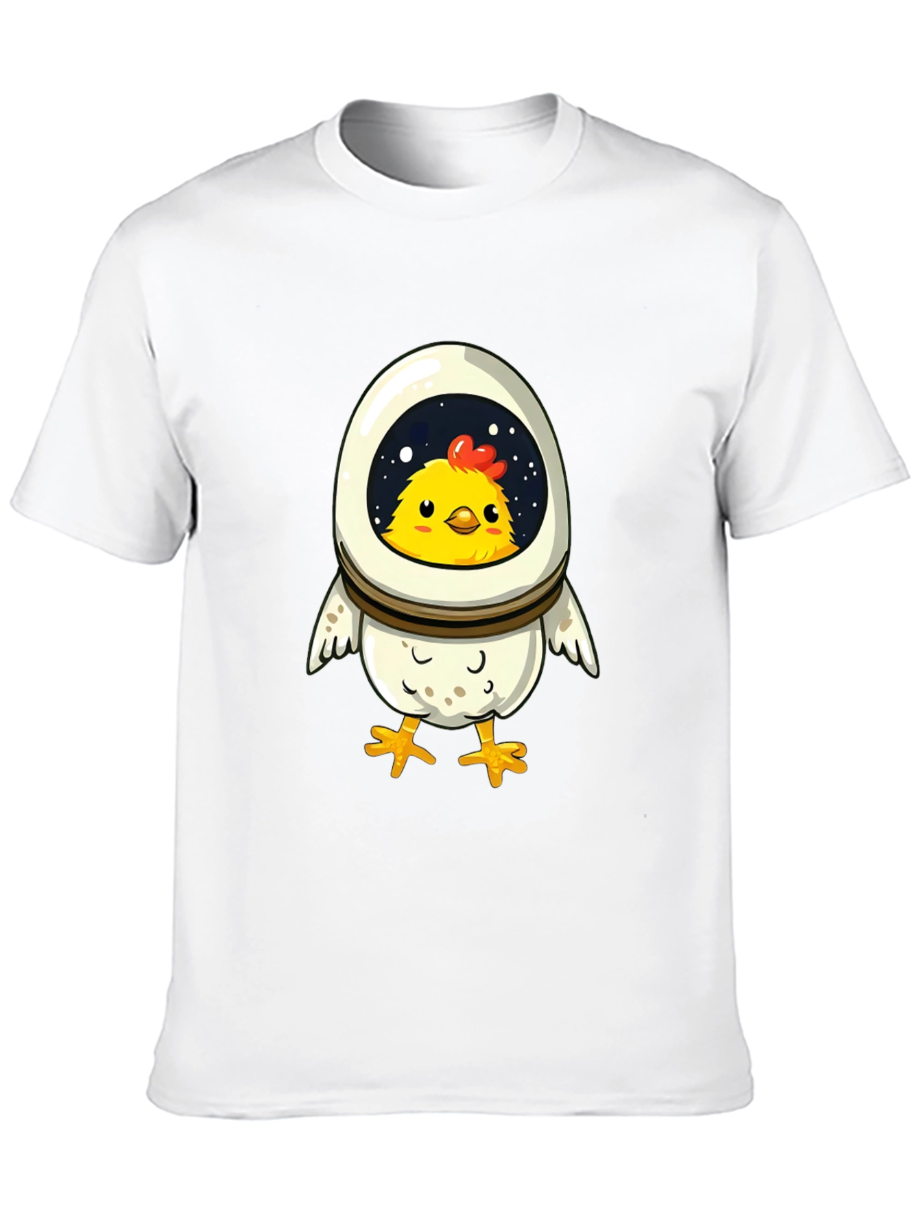 Astronaut Chicken T-Shirt - Fun Space Design
