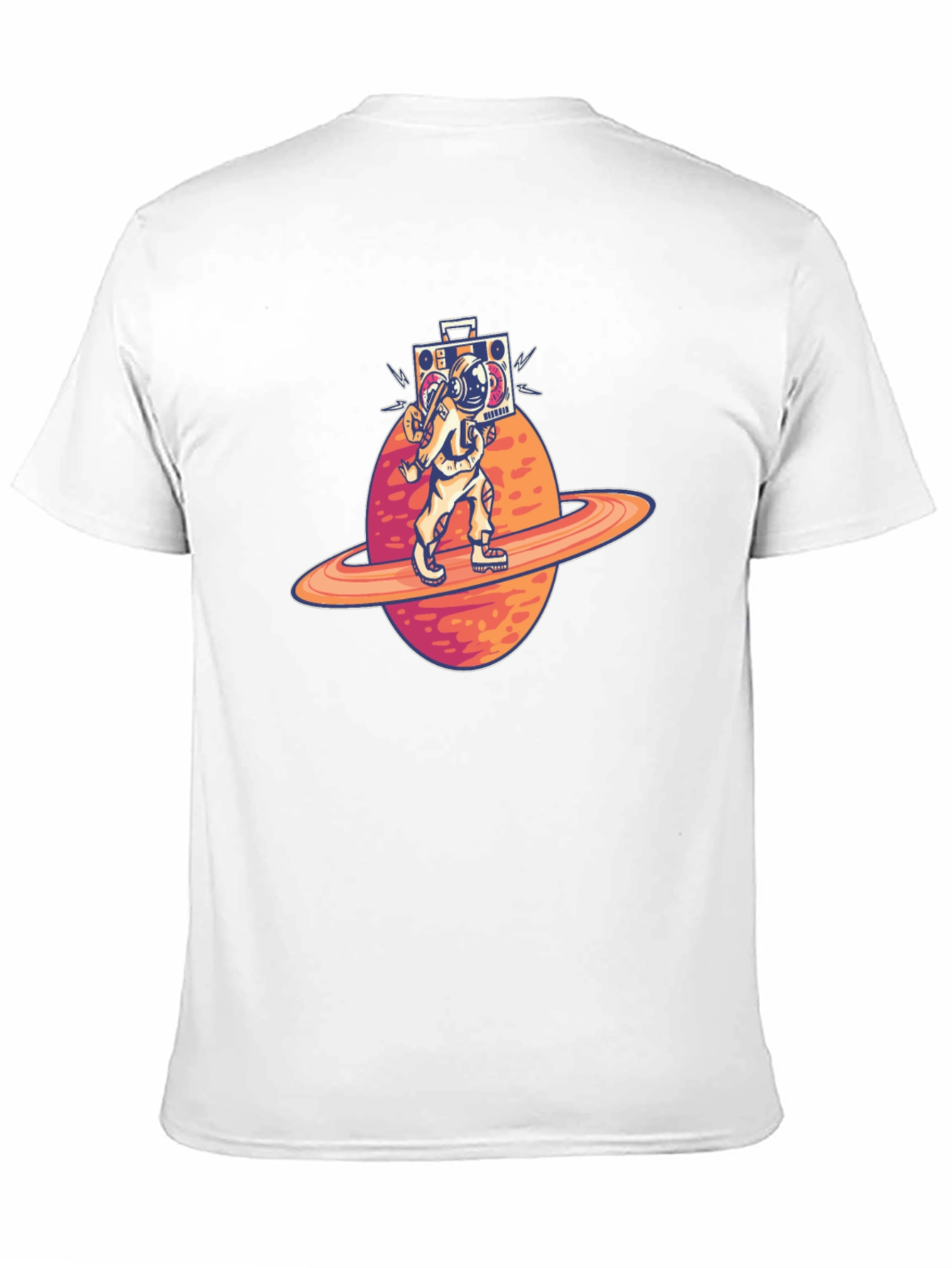 Astronaut Boombox T-Shirt - Space Traveler Design