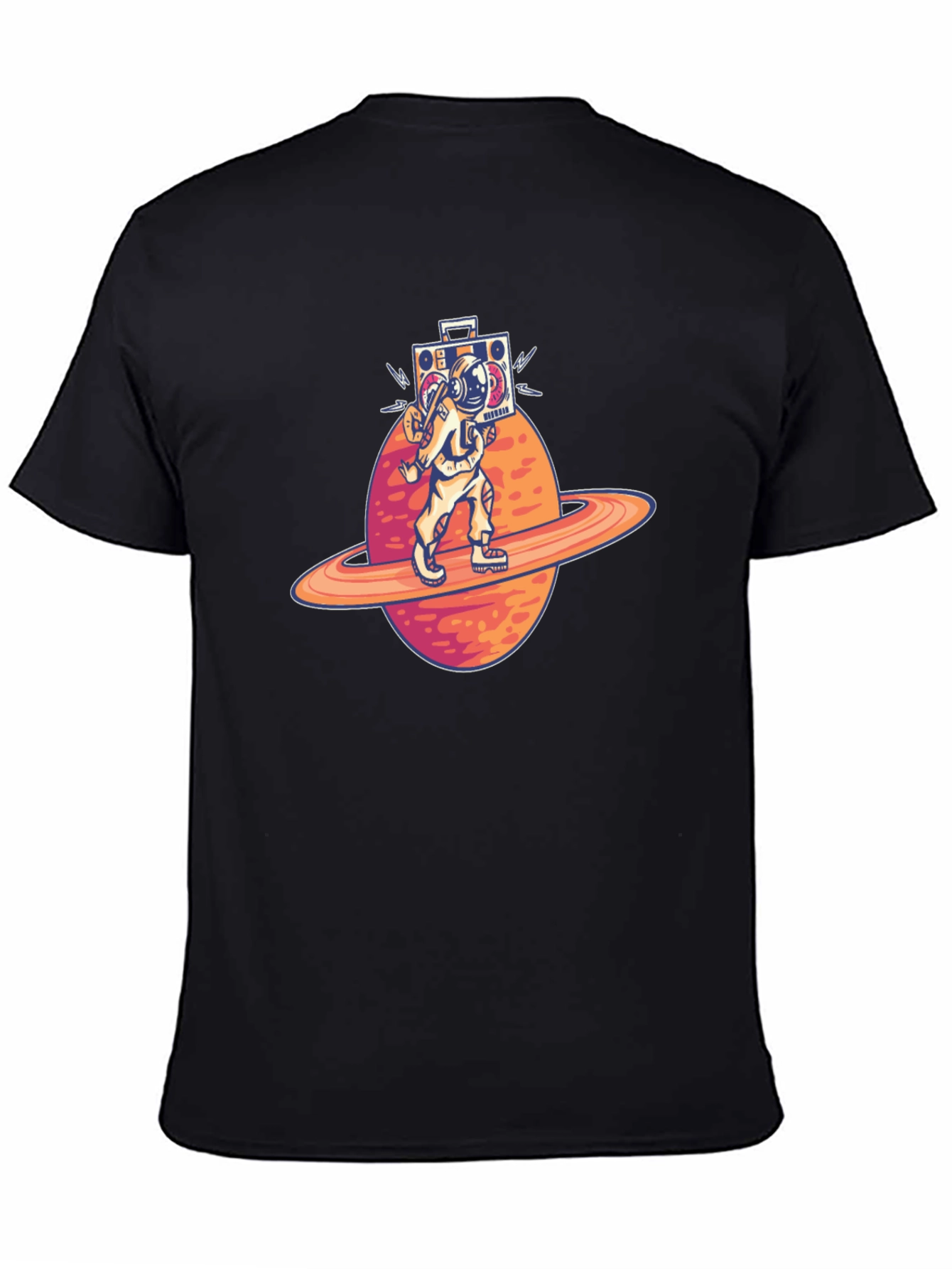 Astronaut Boombox T-Shirt - Space Traveler Design