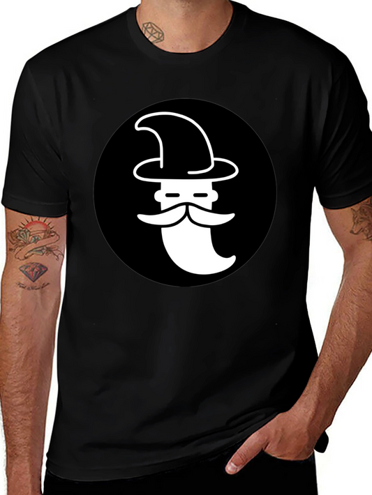 Wizard Graphic T-Shirt - Black Cotton Tee