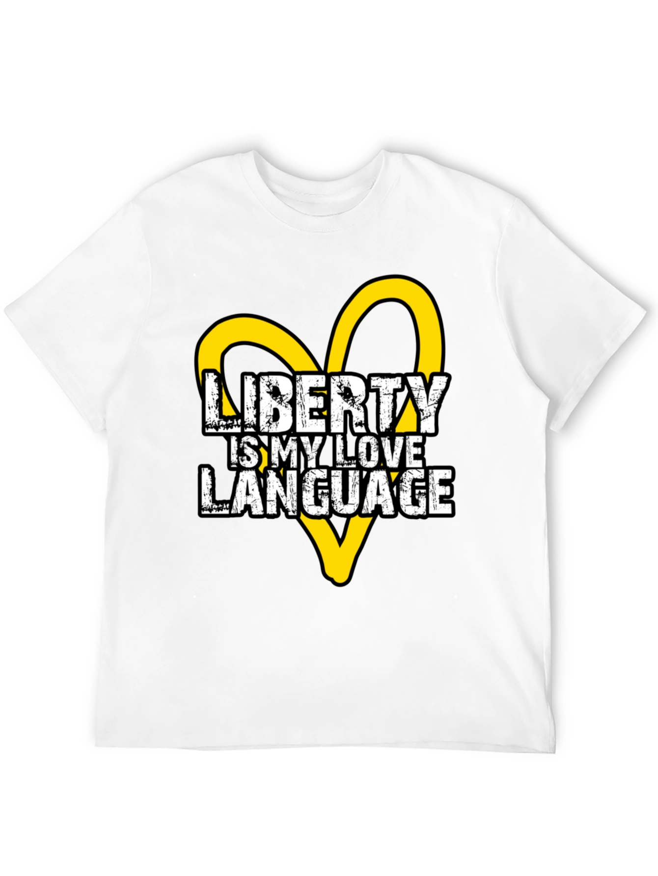 Liberty is My Love Language Black Graphic Tee