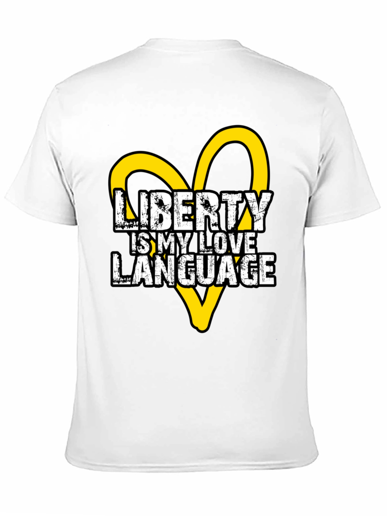 Liberty is My Love Language Black Graphic Tee