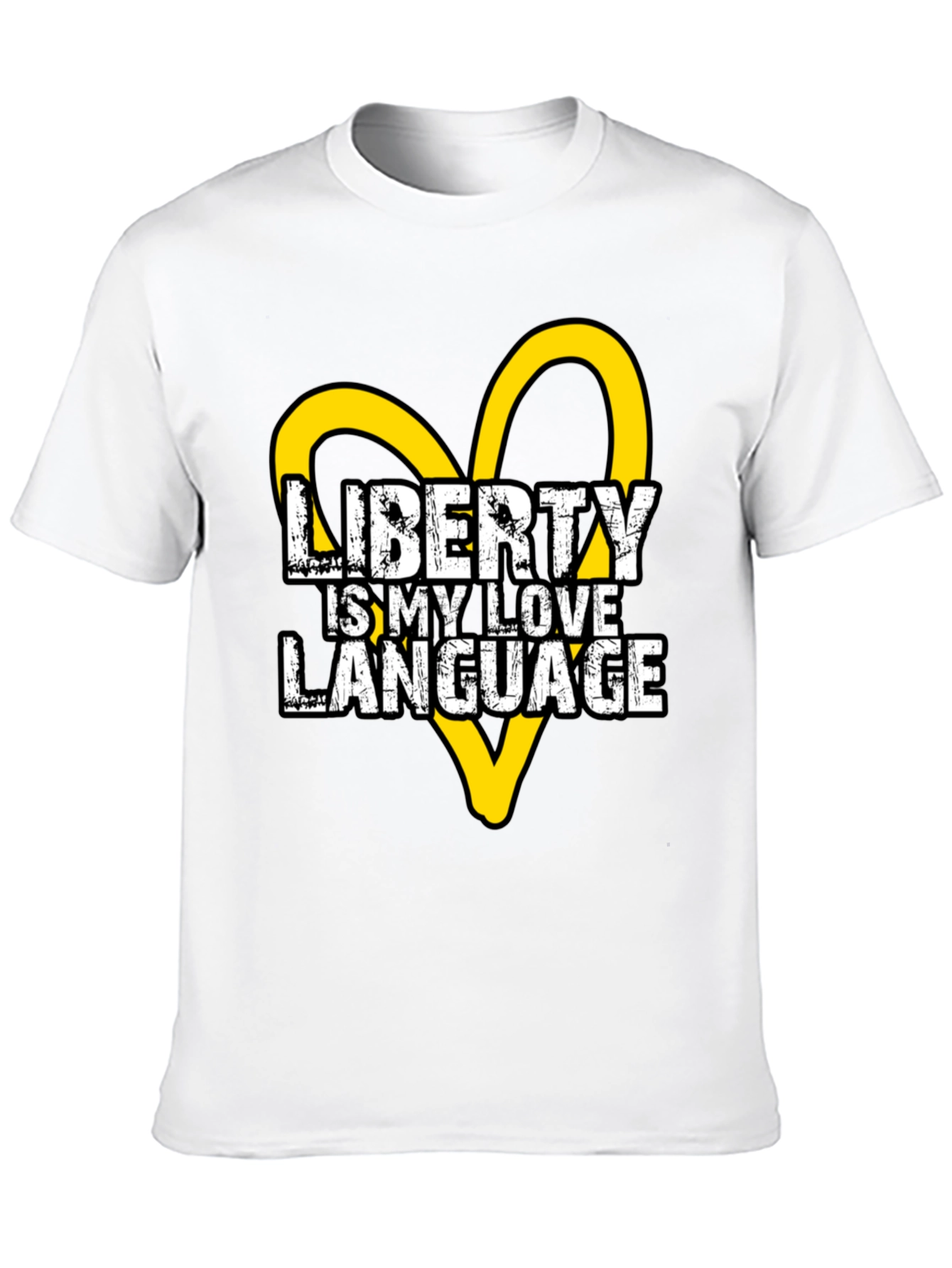 Liberty is My Love Language Black Graphic Tee