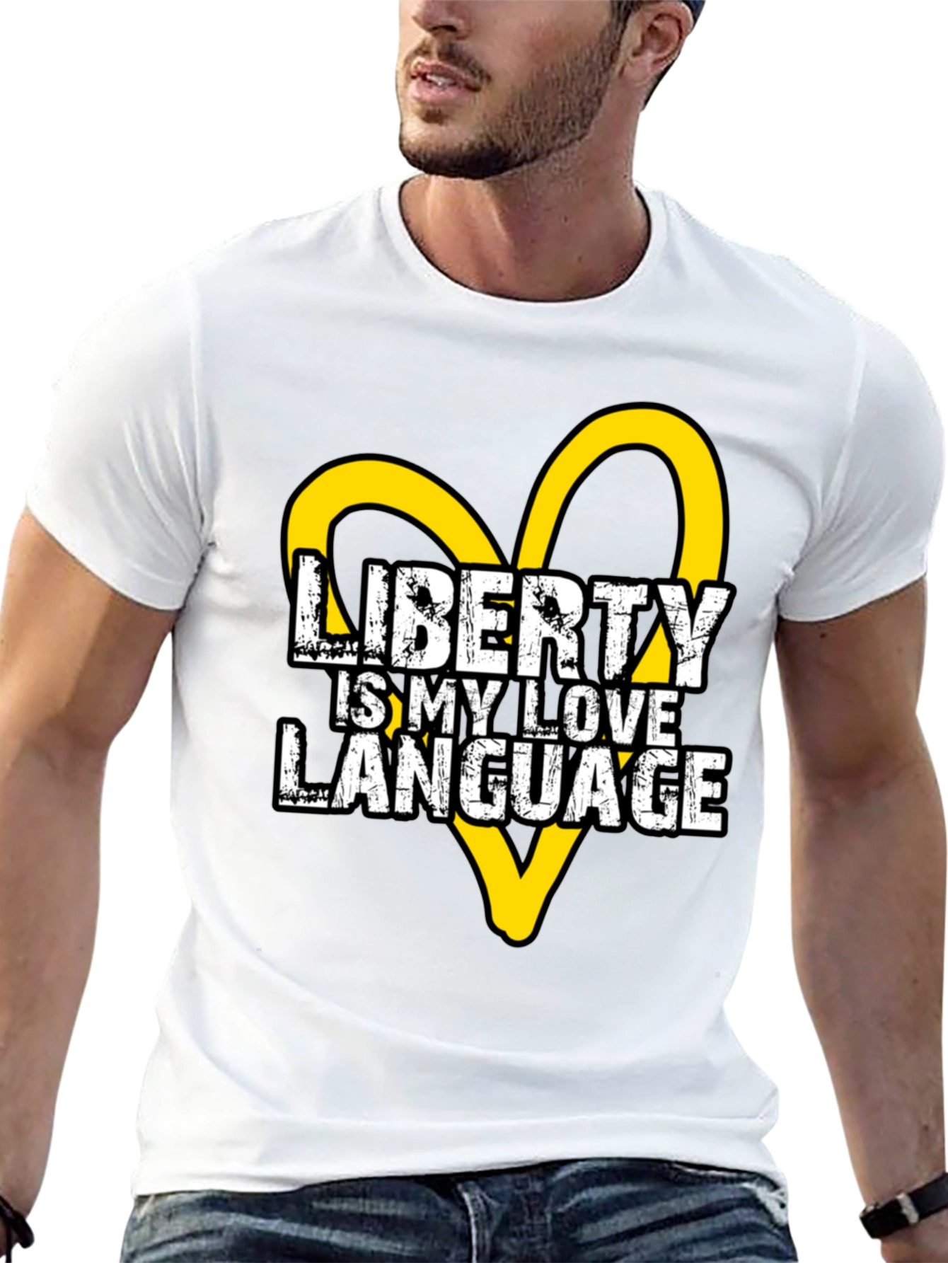 Liberty is My Love Language Black Graphic Tee