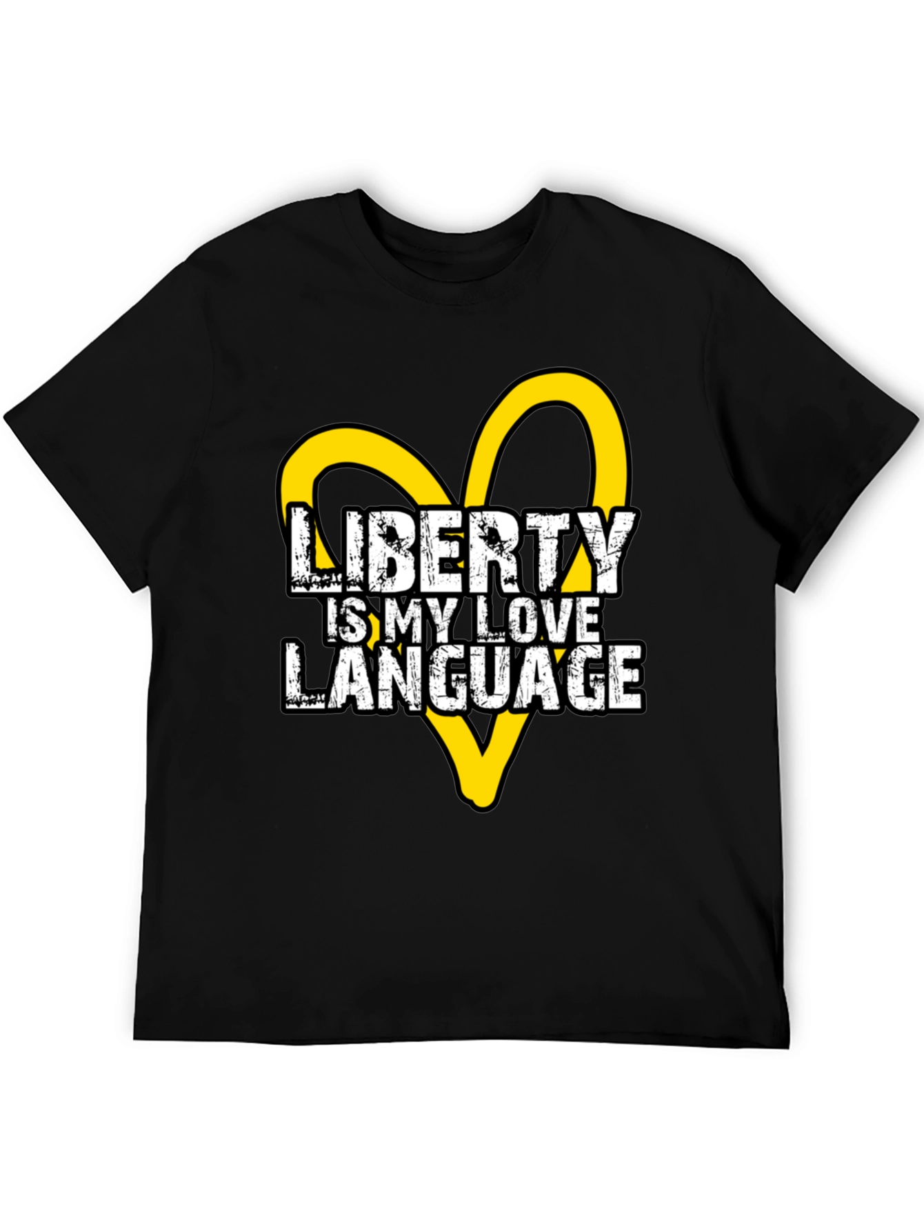Liberty is My Love Language Black Graphic Tee