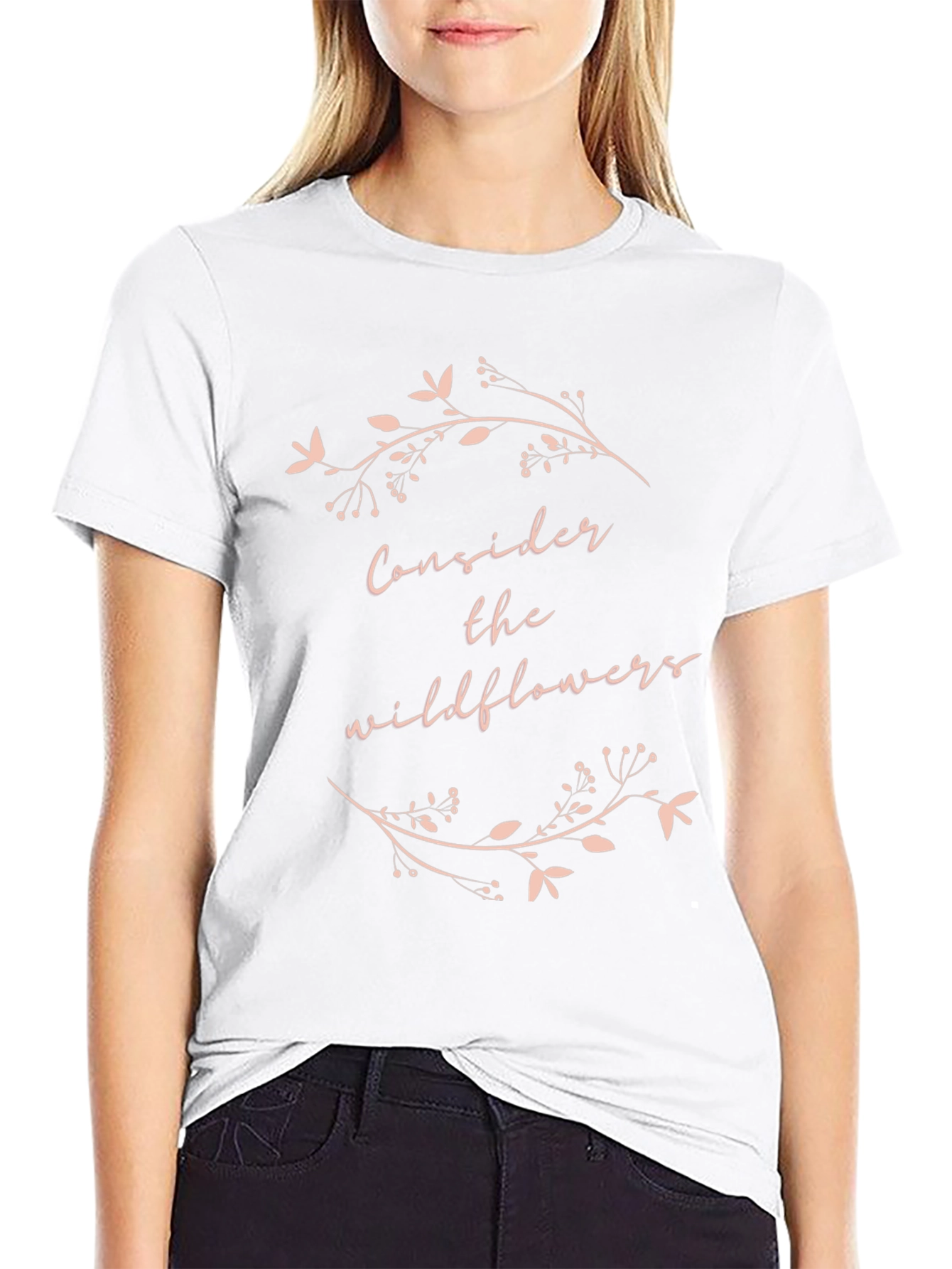 Consider the Wildflowers Graphic Tee - Black
