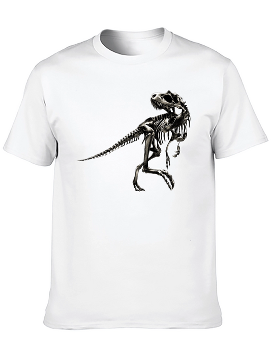 Dinosaur Skeleton Graphic Tee - Black T-Shirt