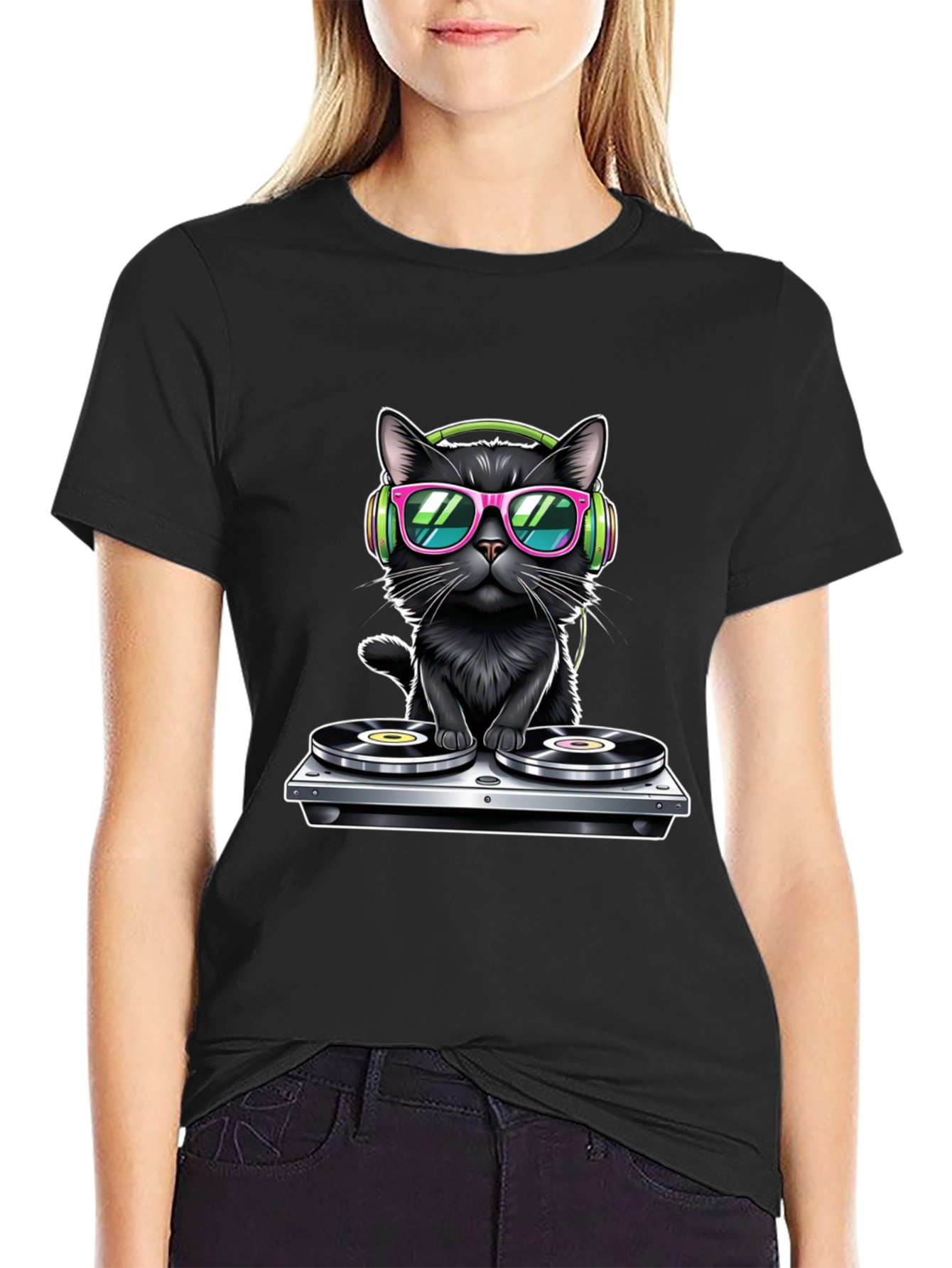 DJ Cat T-Shirt - Cool & Unique Design