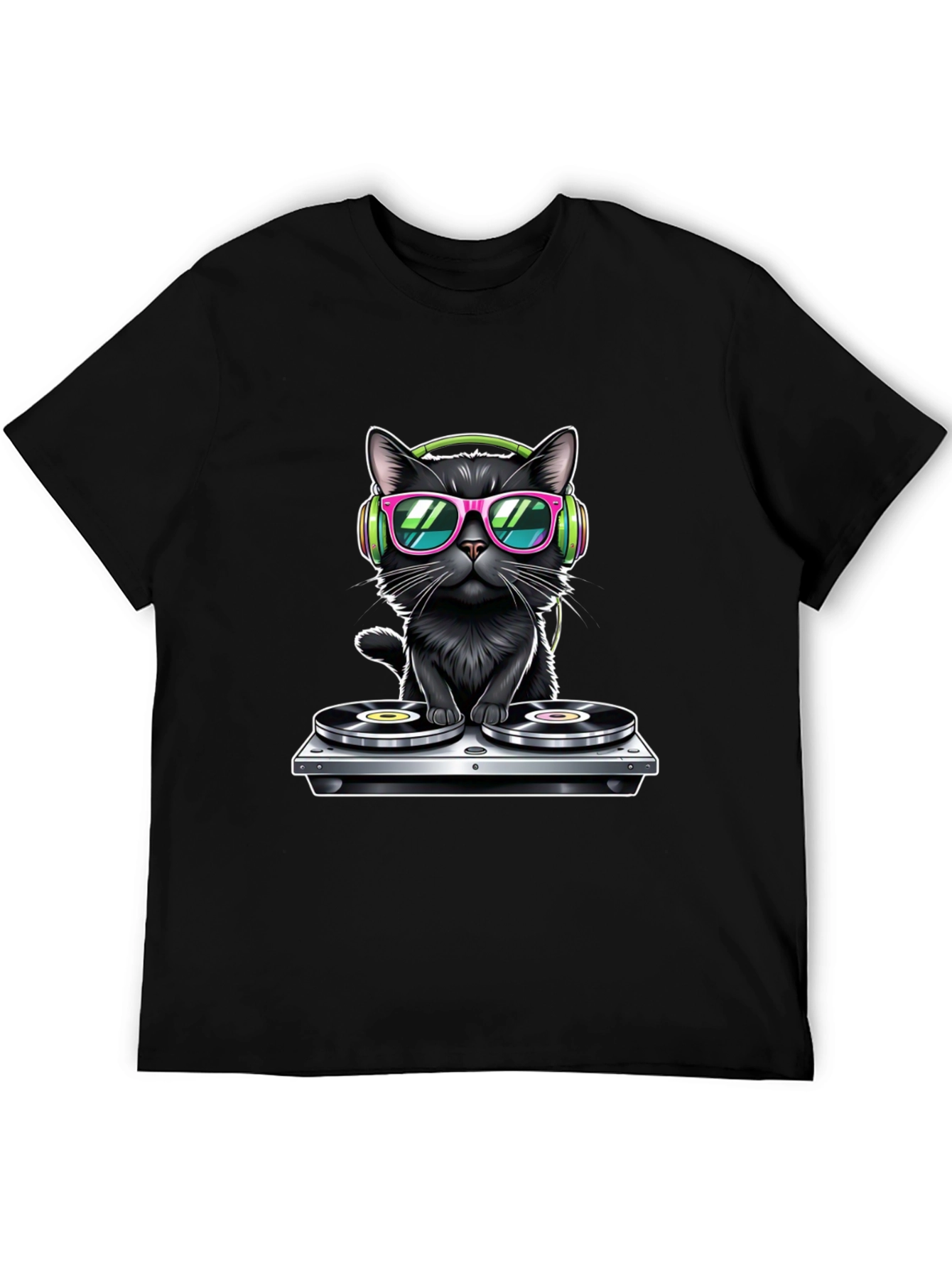 DJ Cat T-Shirt - Cool & Unique Design