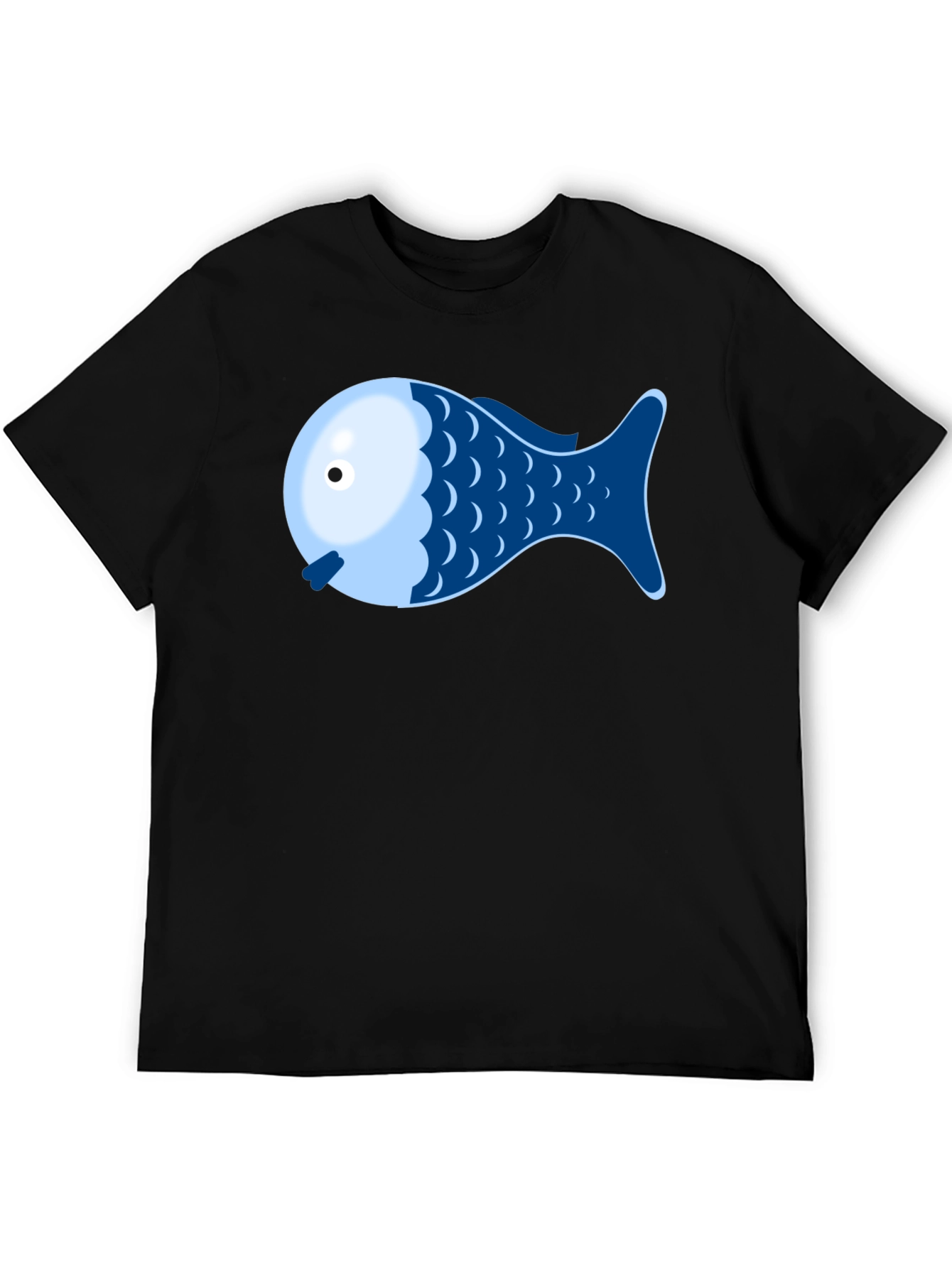 Fish Graphic Tee - Novelty Shirt