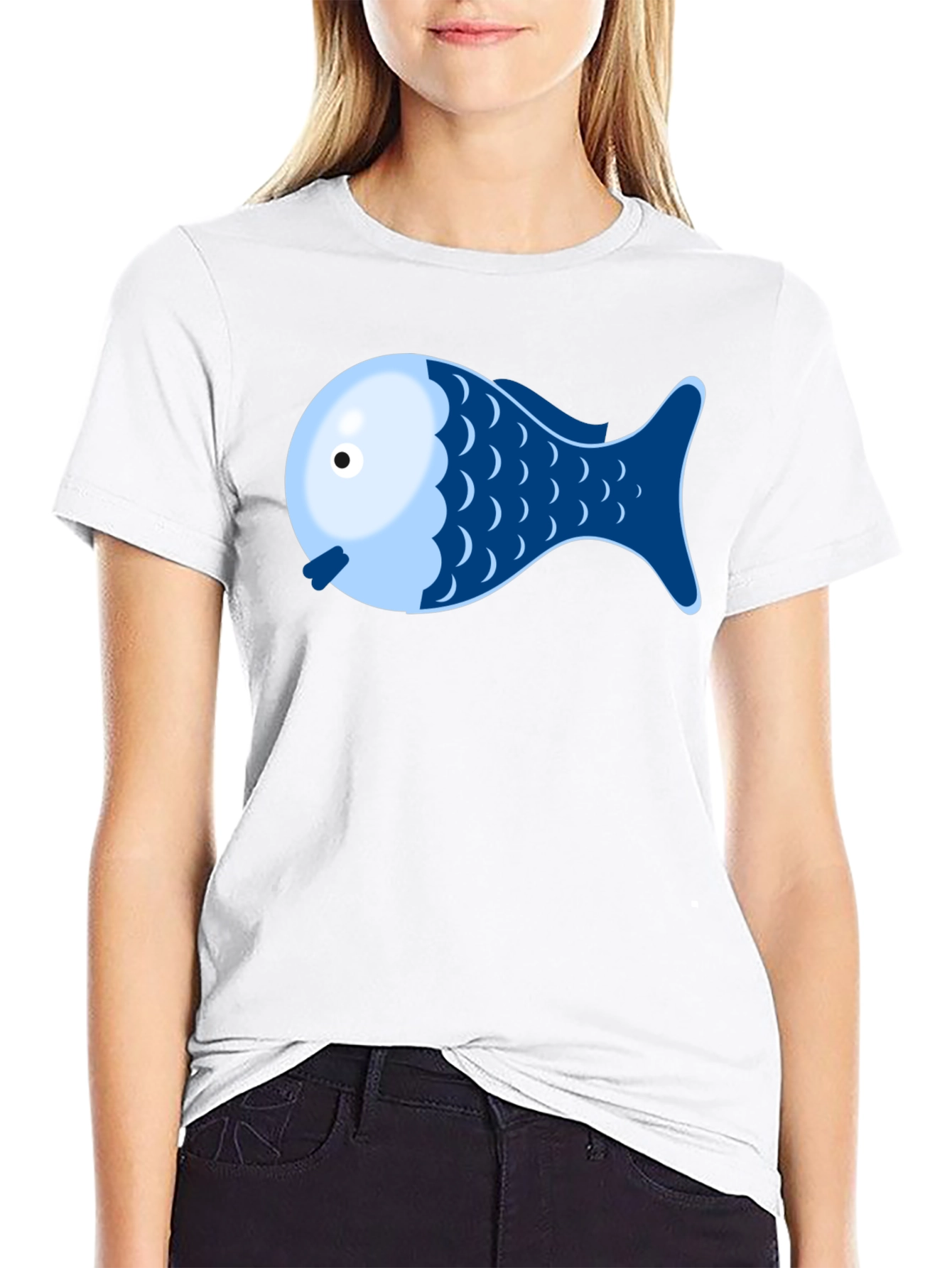 Fish Graphic Tee - Novelty Shirt