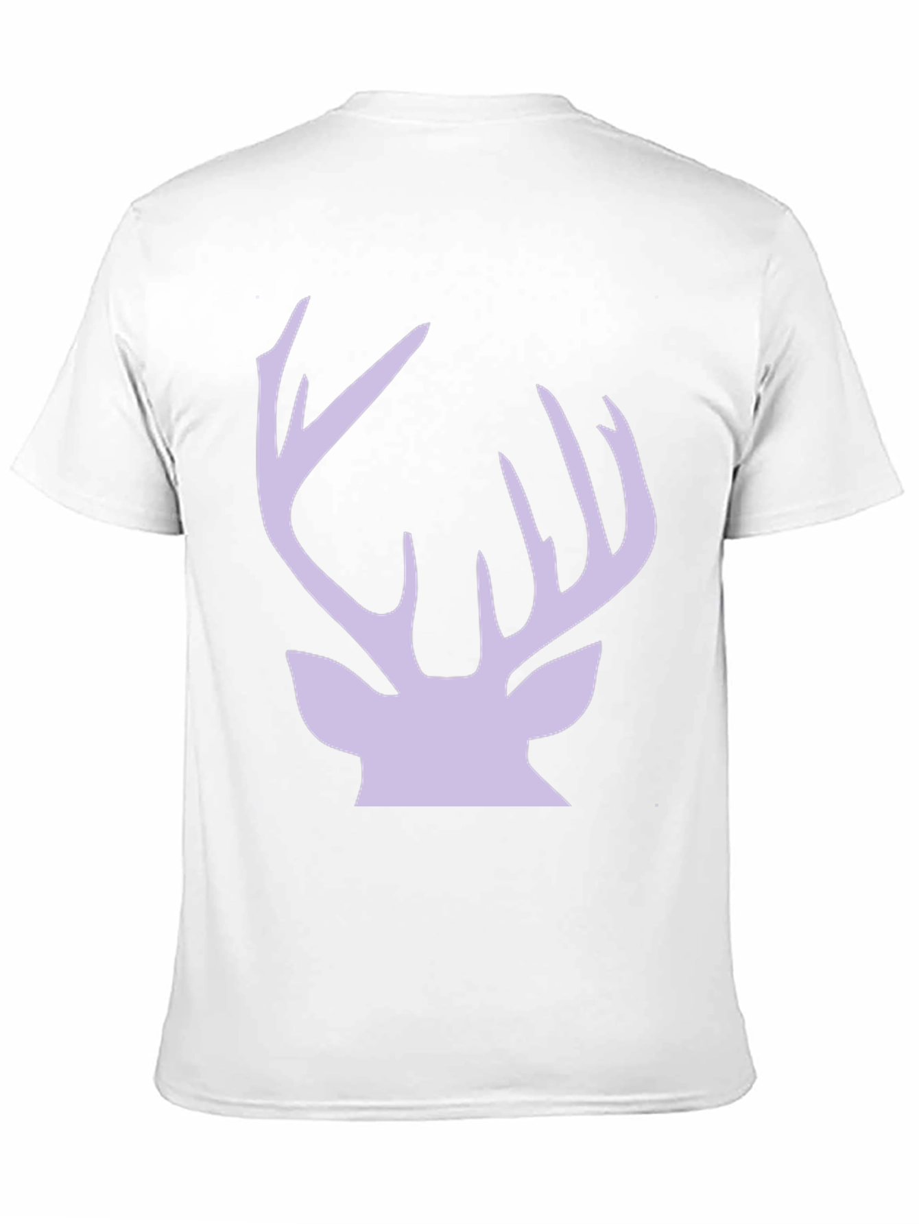 Deer Antler Graphic Tee - Stylish Black Cotton T-Shirt
