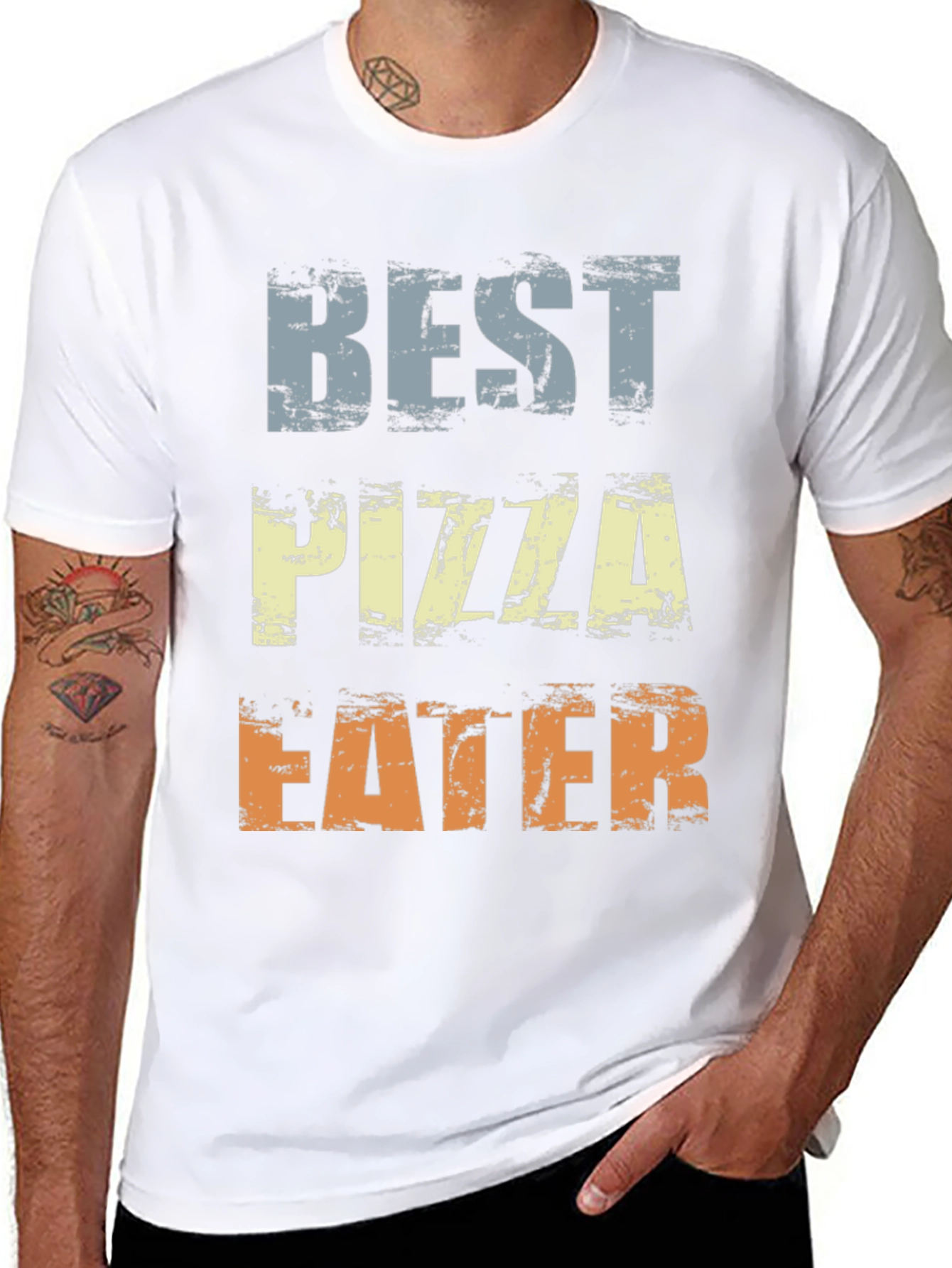 Best Pizza Eater Graphic T-Shirt - Funny Foodie Tee