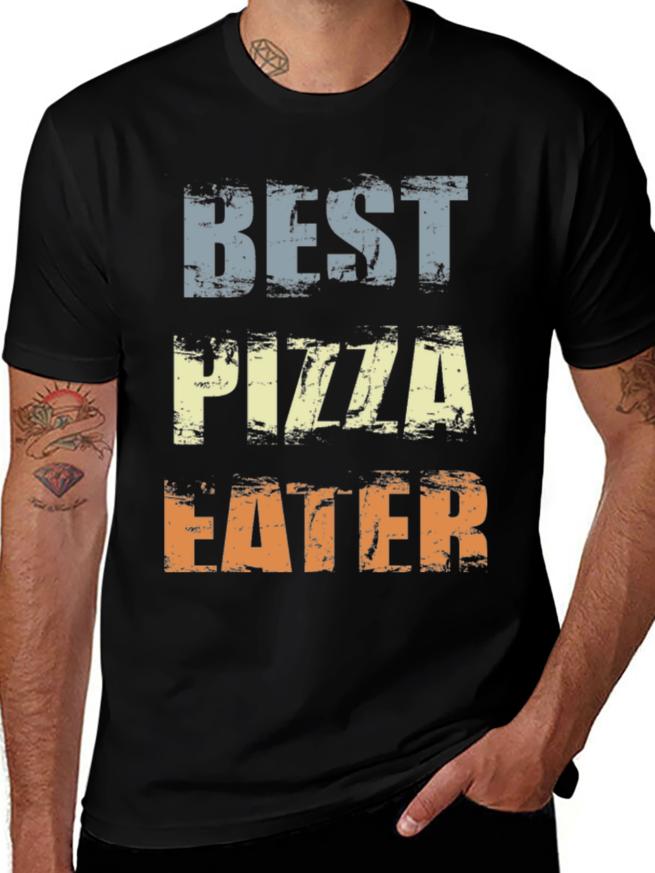 Best Pizza Eater Graphic T-Shirt - Funny Foodie Tee