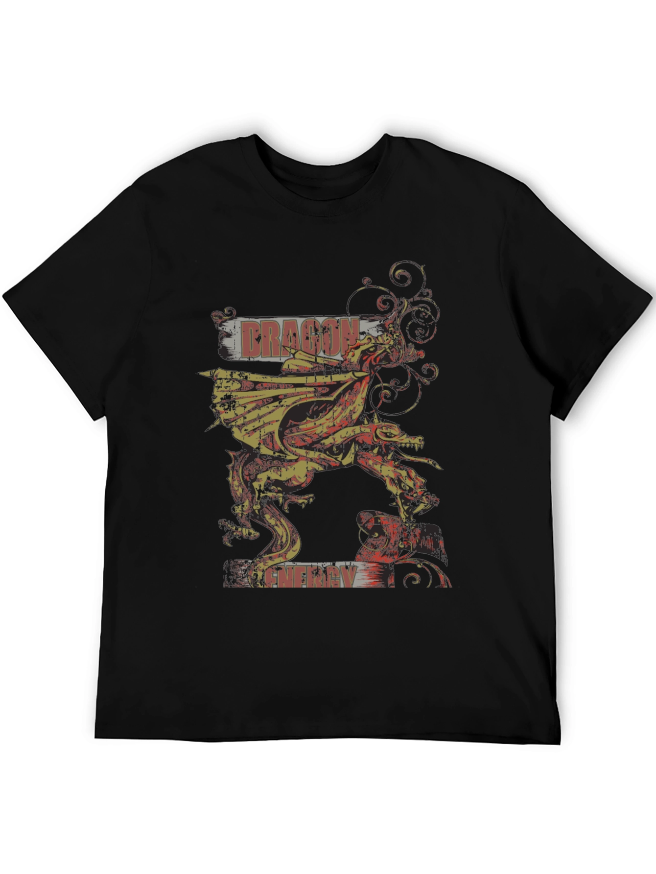 Dragon Energy Graphic T-Shirt - Black