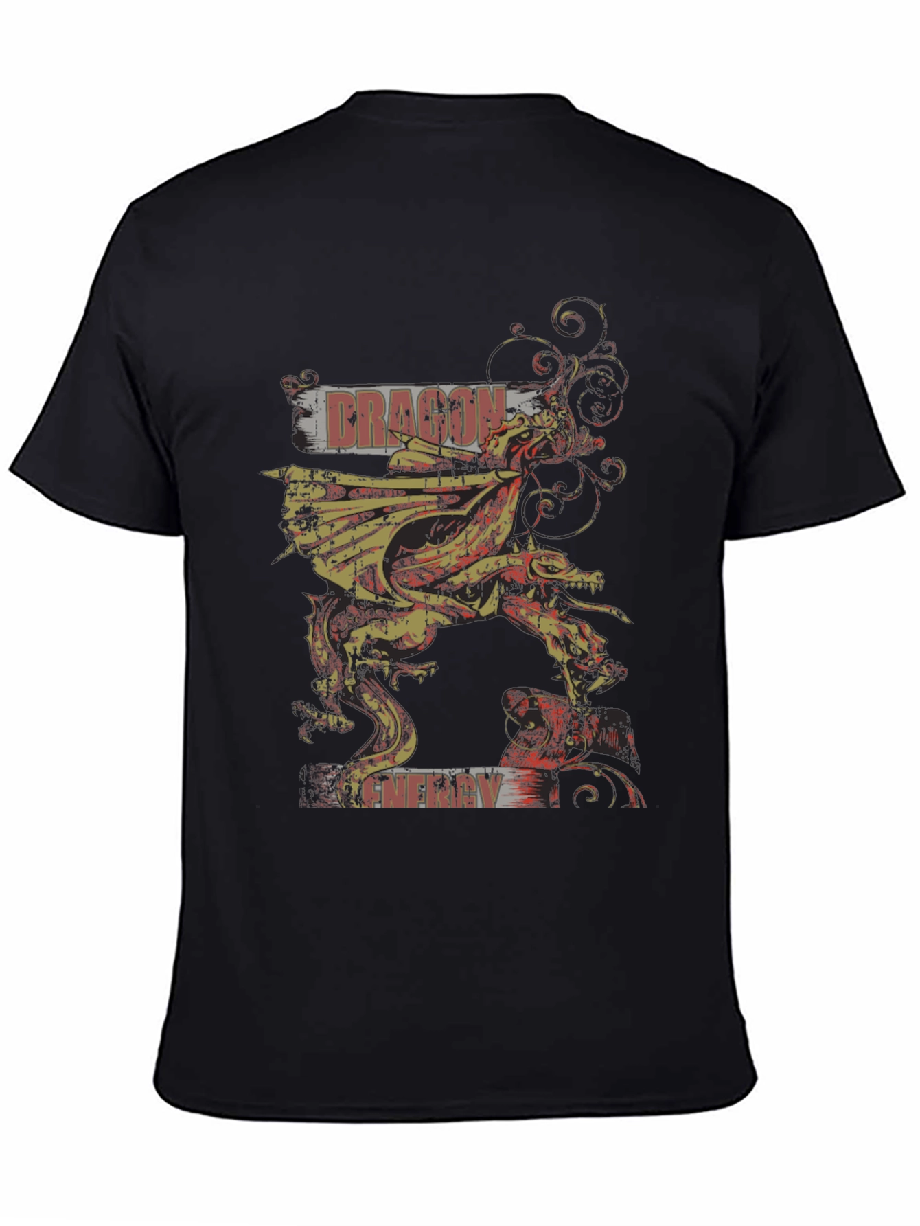 Dragon Energy Graphic T-Shirt - Black