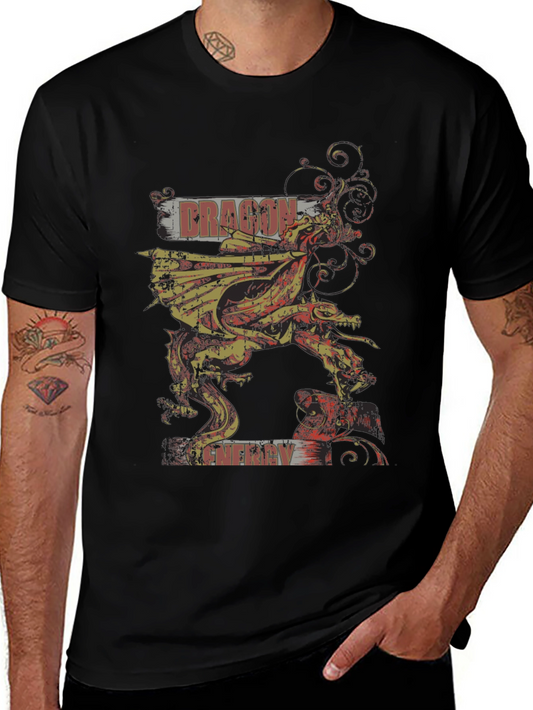 Dragon Energy Graphic T-Shirt - Black