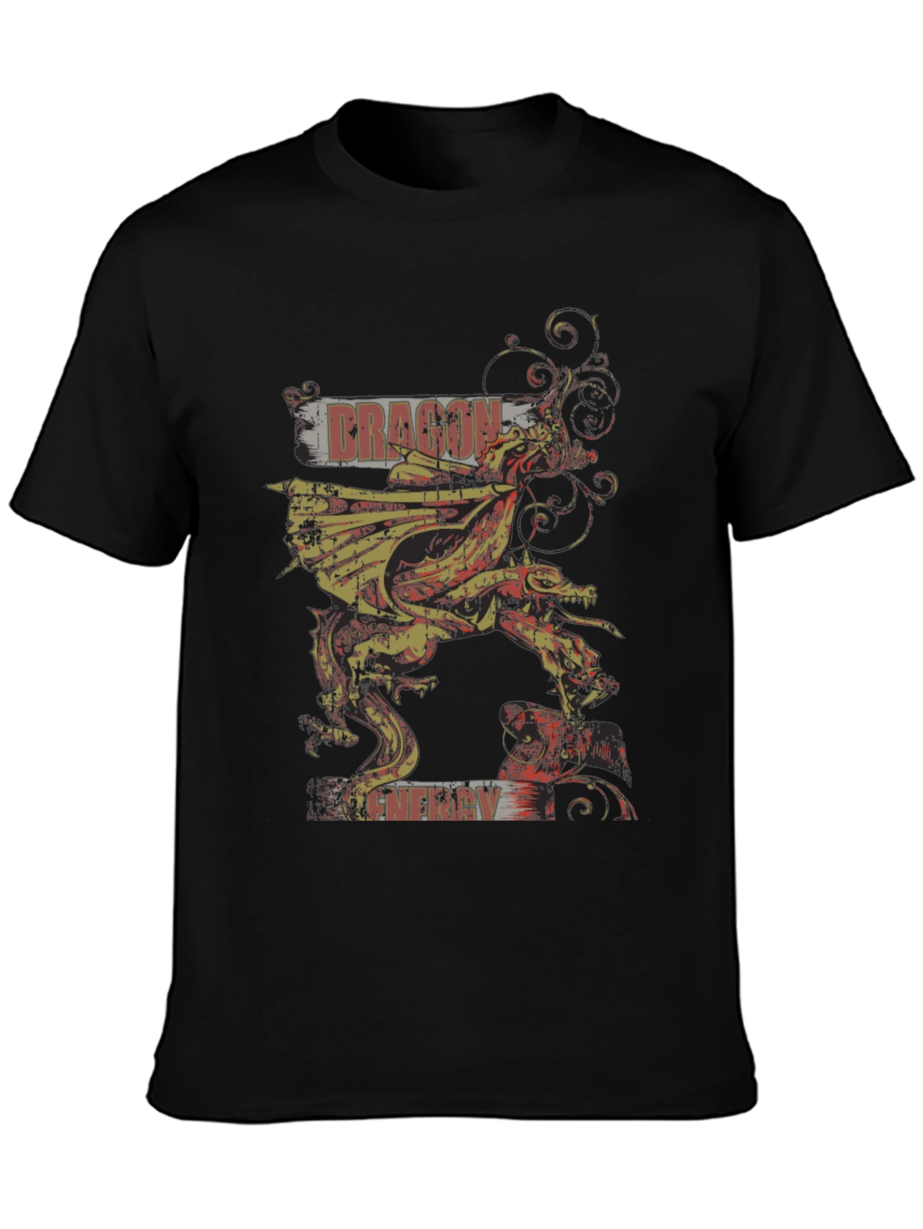 Dragon Energy Graphic T-Shirt - Black