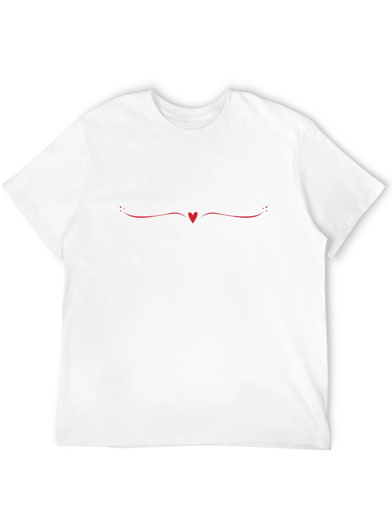 Heart Swirl Graphic Tee - Stylish Black T-Shirt