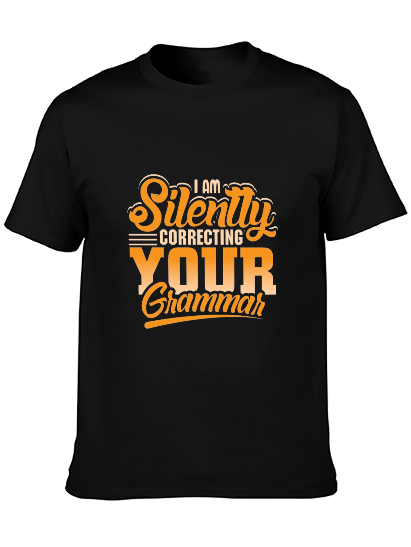 Funny Grammar T-Shirt - Silently Correcting