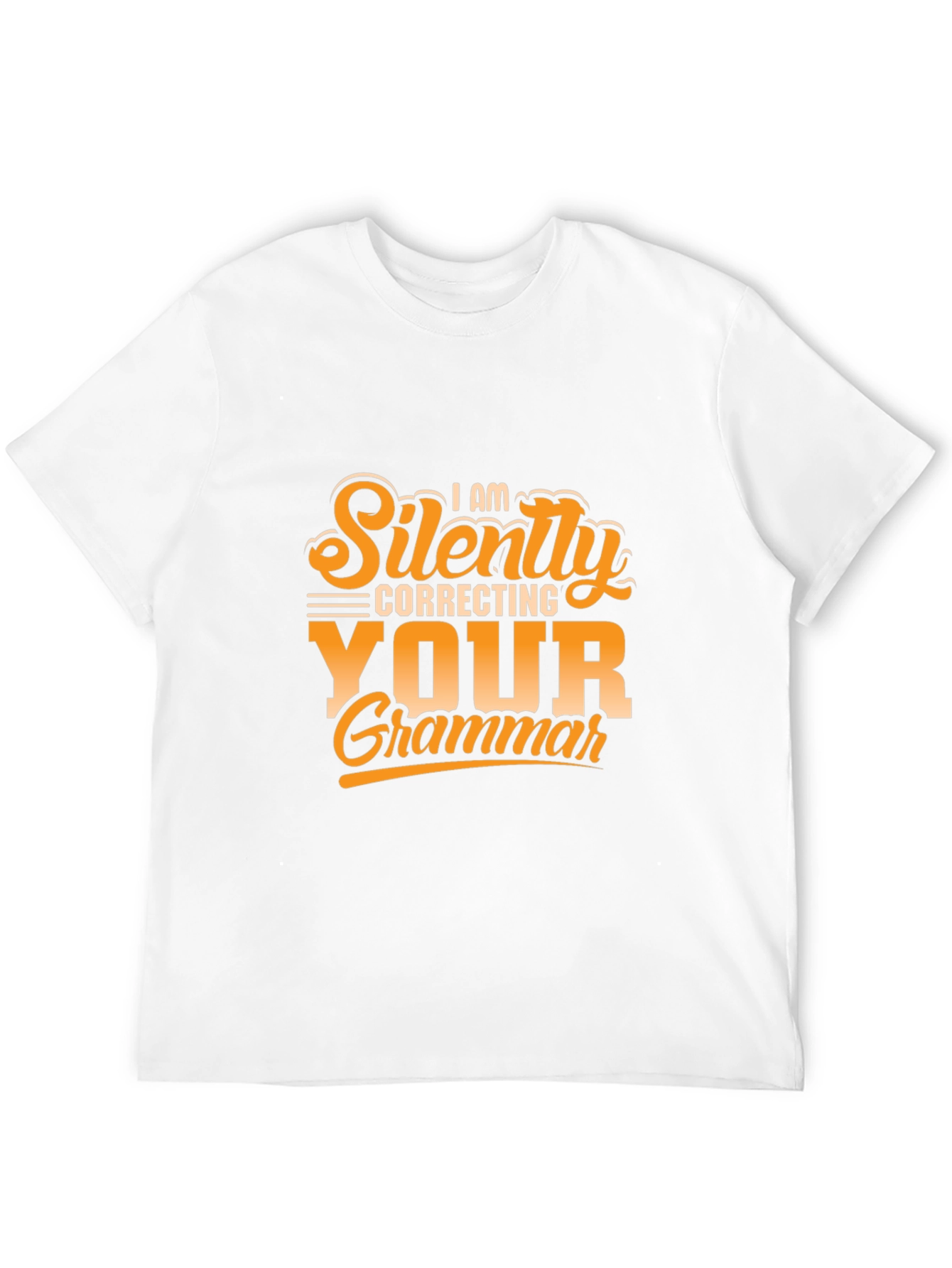 Funny Grammar T-Shirt - Silently Correcting