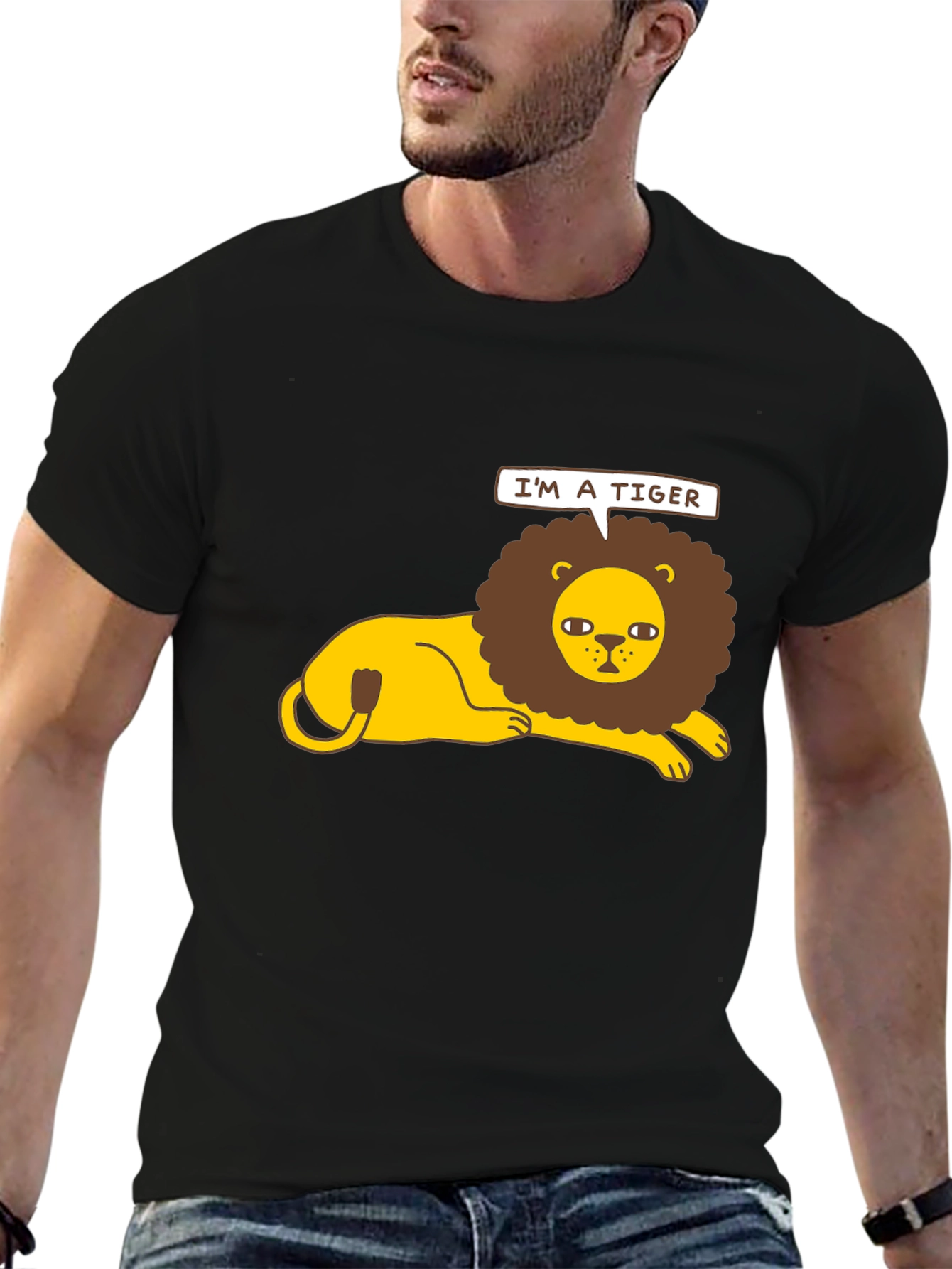 Im a Tiger T-Shirt - Funny Lion Graphic Tee