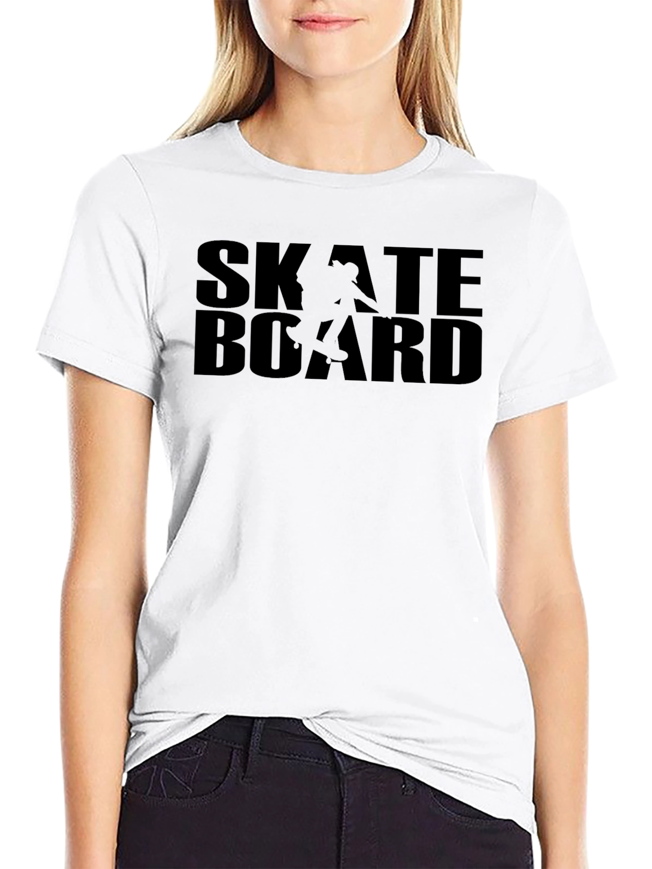 Skateboard Graphic T-Shirt Black