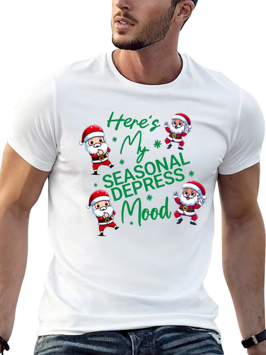 Seasonal Depression Mood Santa T-Shirt