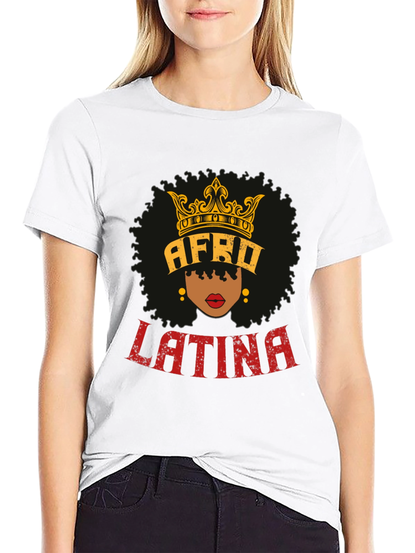 Afro Latina Queen T-Shirt - Black Pride