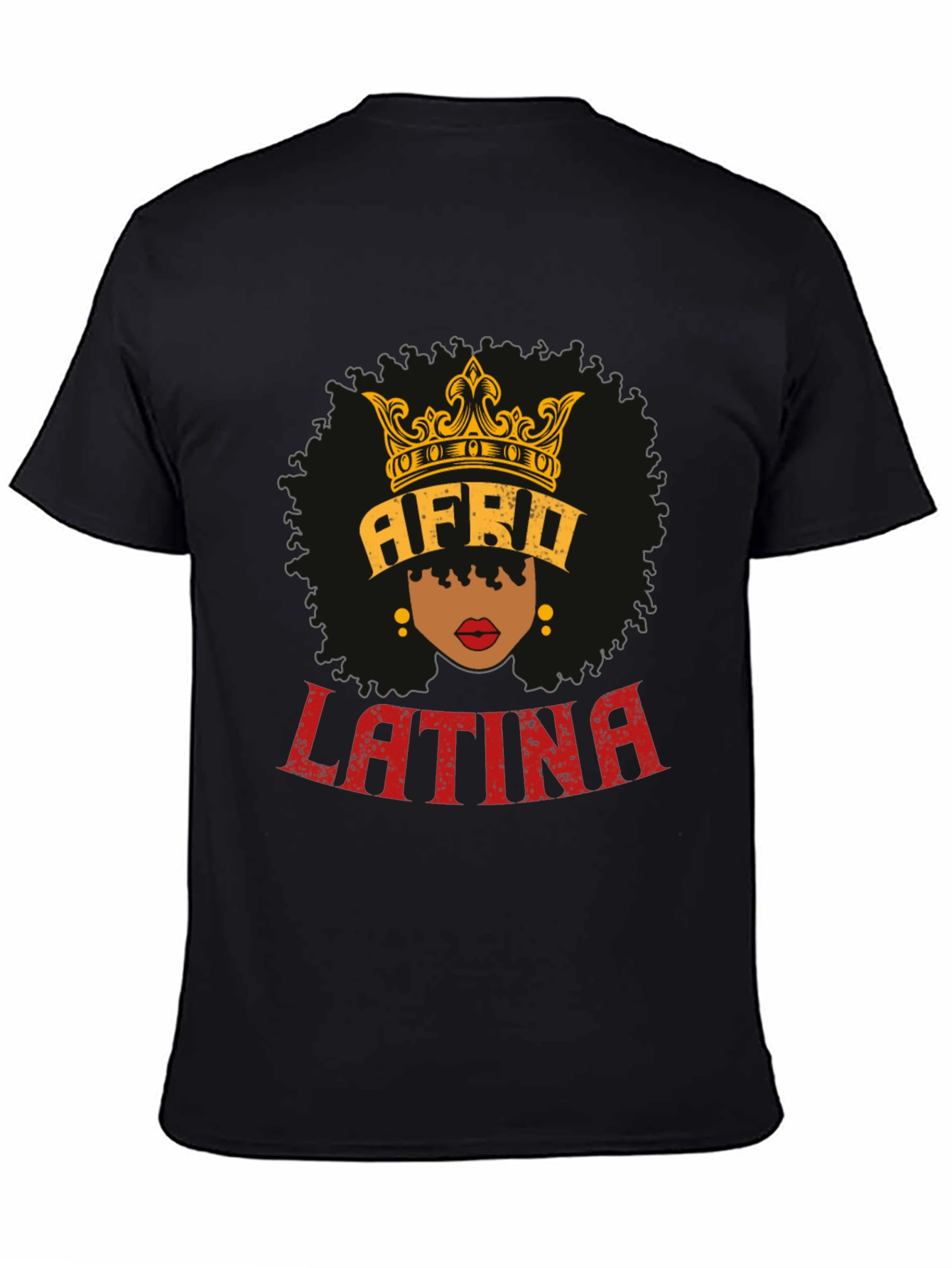 Afro Latina Queen T-Shirt - Black Pride