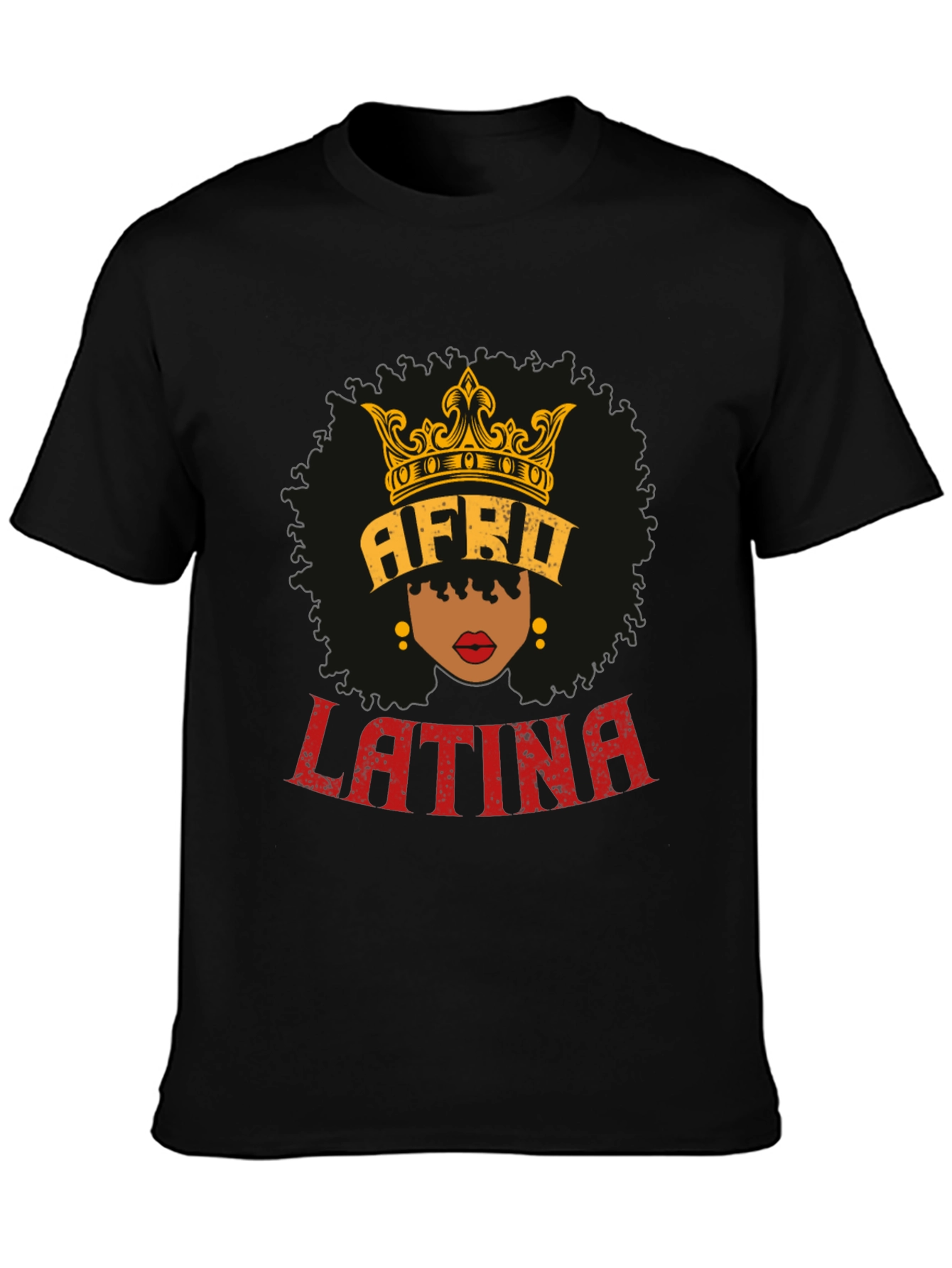Afro Latina Queen T-Shirt - Black Pride