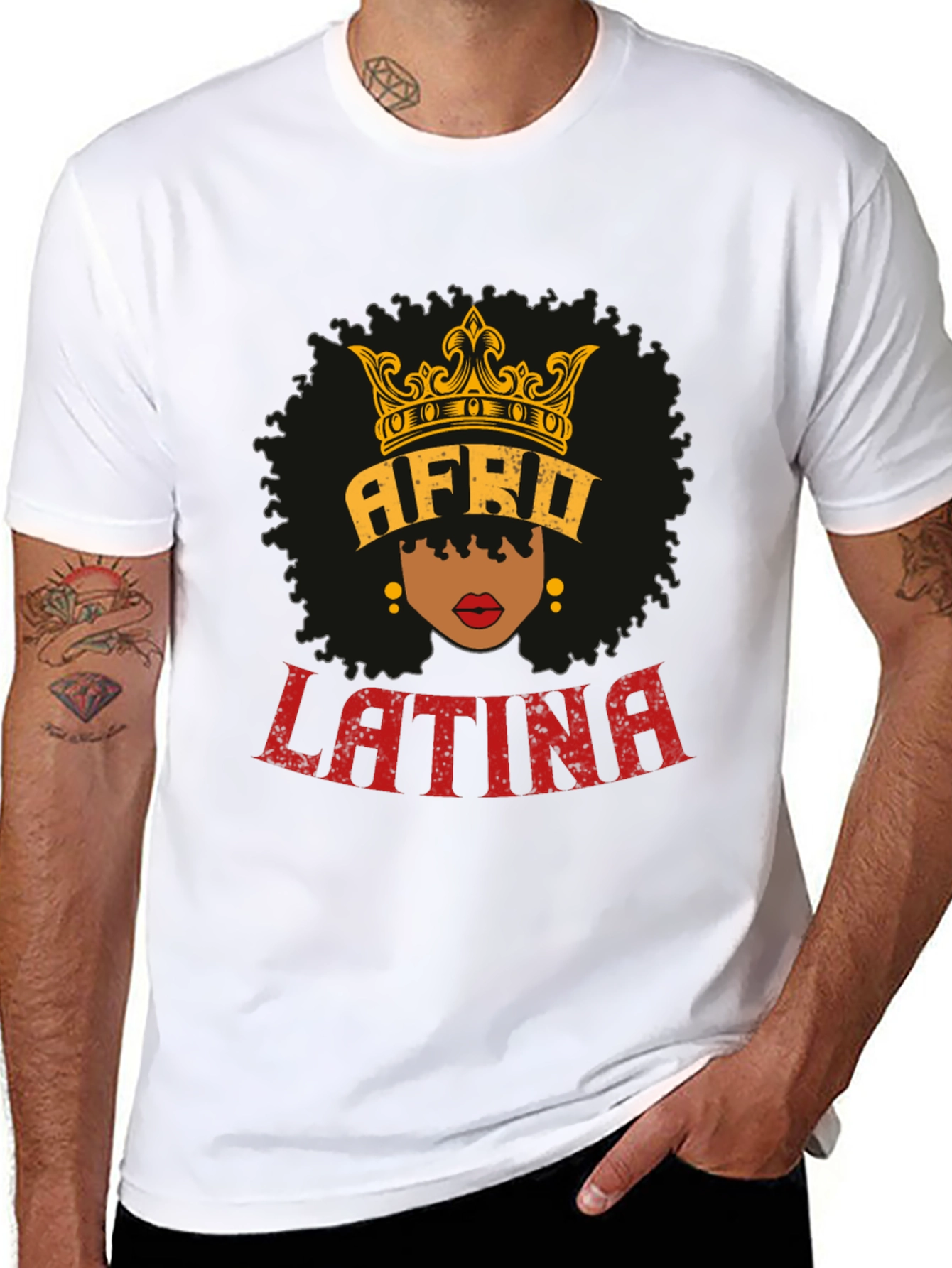 Afro Latina Queen T-Shirt - Black Pride