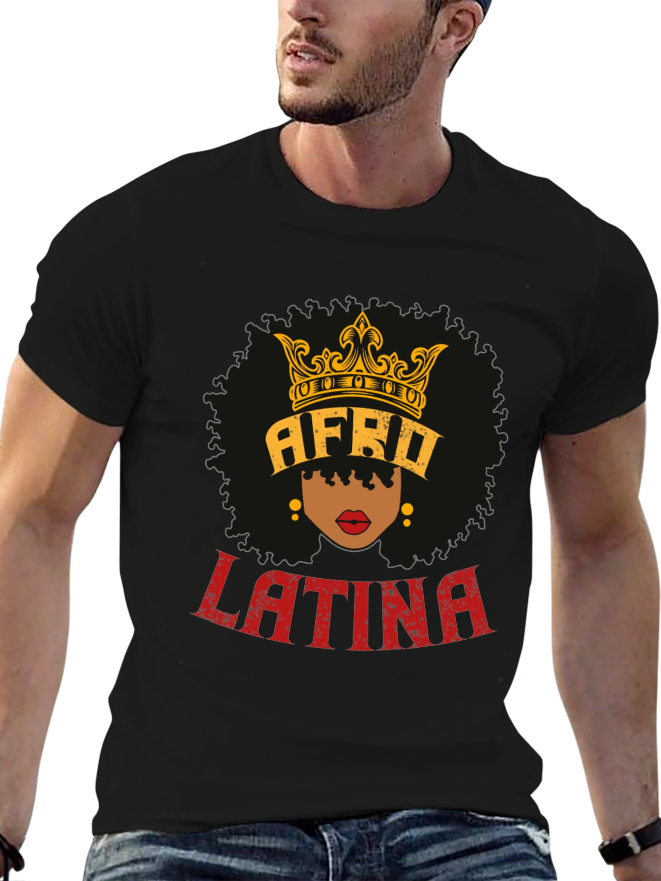 Afro Latina Queen T-Shirt - Black Pride