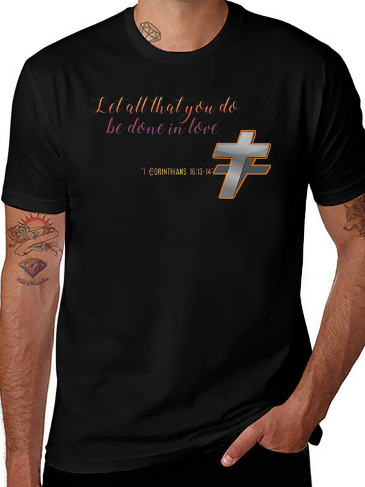 Faith-Inspired T-Shirt - Love & Corinthians Design